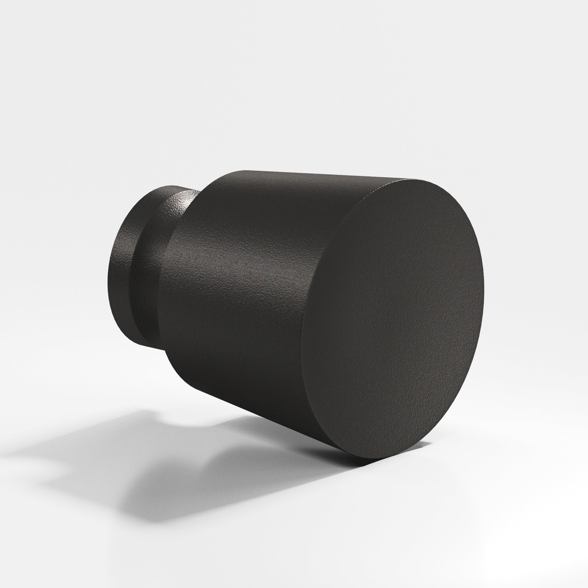 Colonial Bronze Series 181 1.25" Round Tapered Cabinet Knob Back-To-Back Shower Kit Frost Black™ / 1.25"