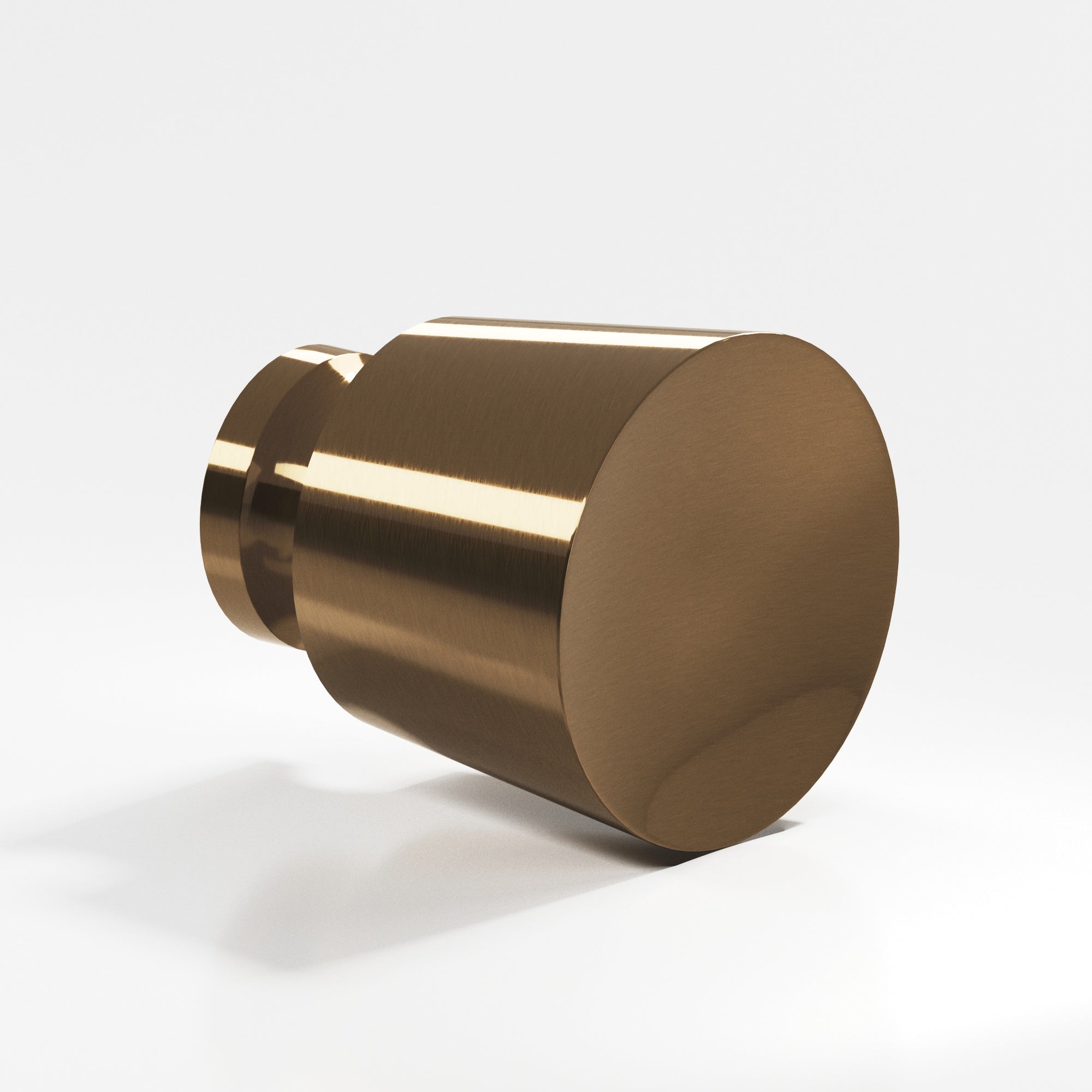 Colonial Bronze Series 180 1" Round Tapered Cabinet Knob Back-To-Back Shower Kit Light Statuary Bronze / 1"