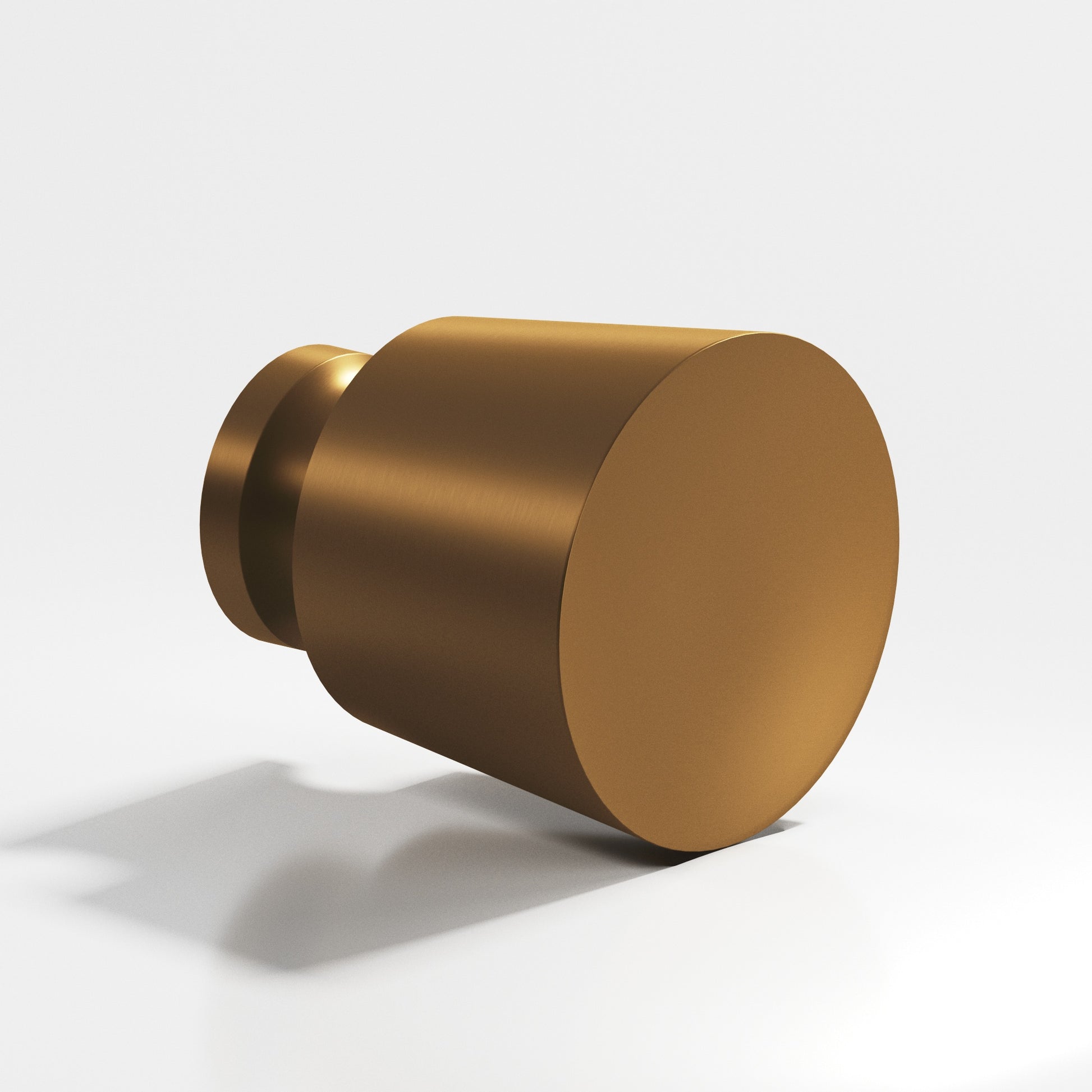 Colonial Bronze Series 180 1" Round Tapered Cabinet Knob Back-To-Back Shower Kit Matte Light Statuary Bronze / 1"