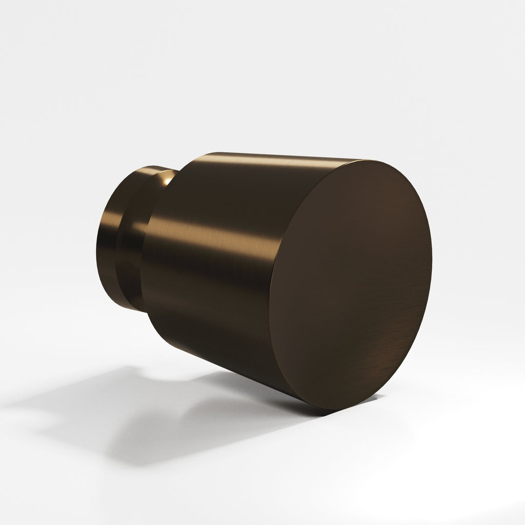 Colonial Bronze Series 180 1" Round Tapered Cabinet Knob Back-To-Back Shower Kit Oil Rubbed Bronze / 1"