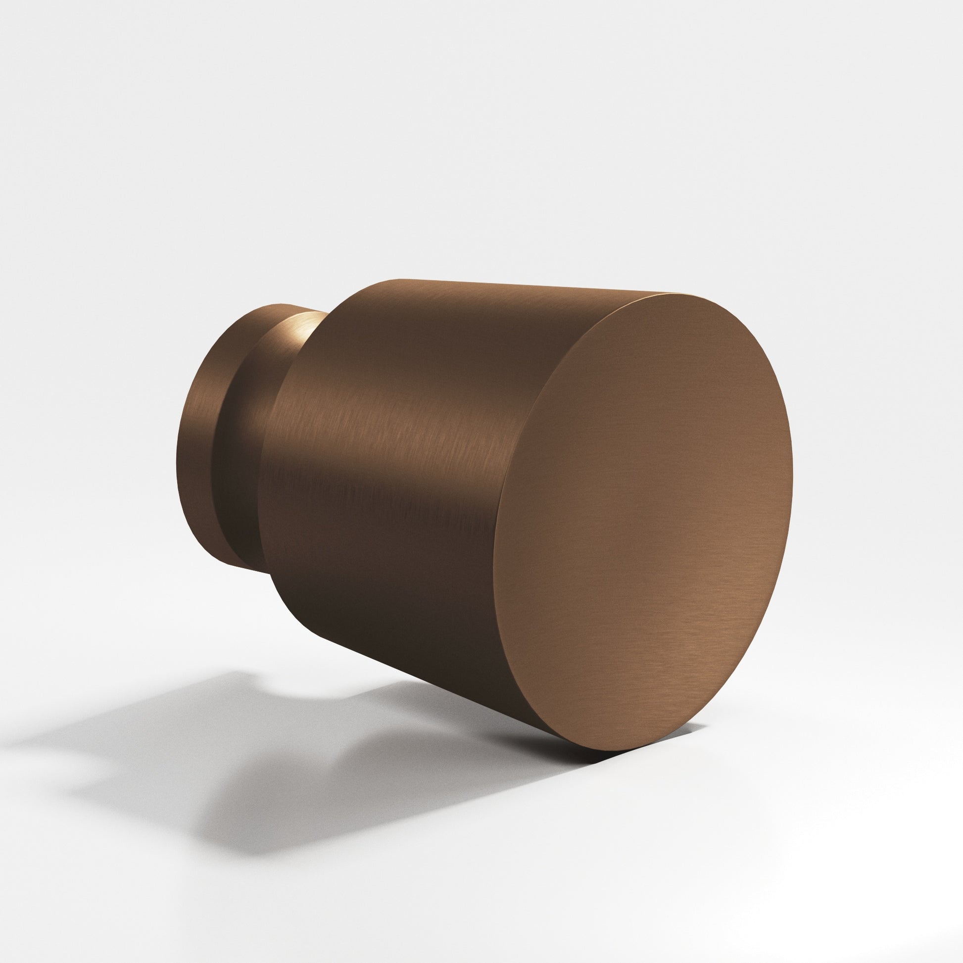 Colonial Bronze Series 180 1" Round Tapered Cabinet Knob Back-To-Back Shower Kit Matte Oil Rubbed Bronze / 1"