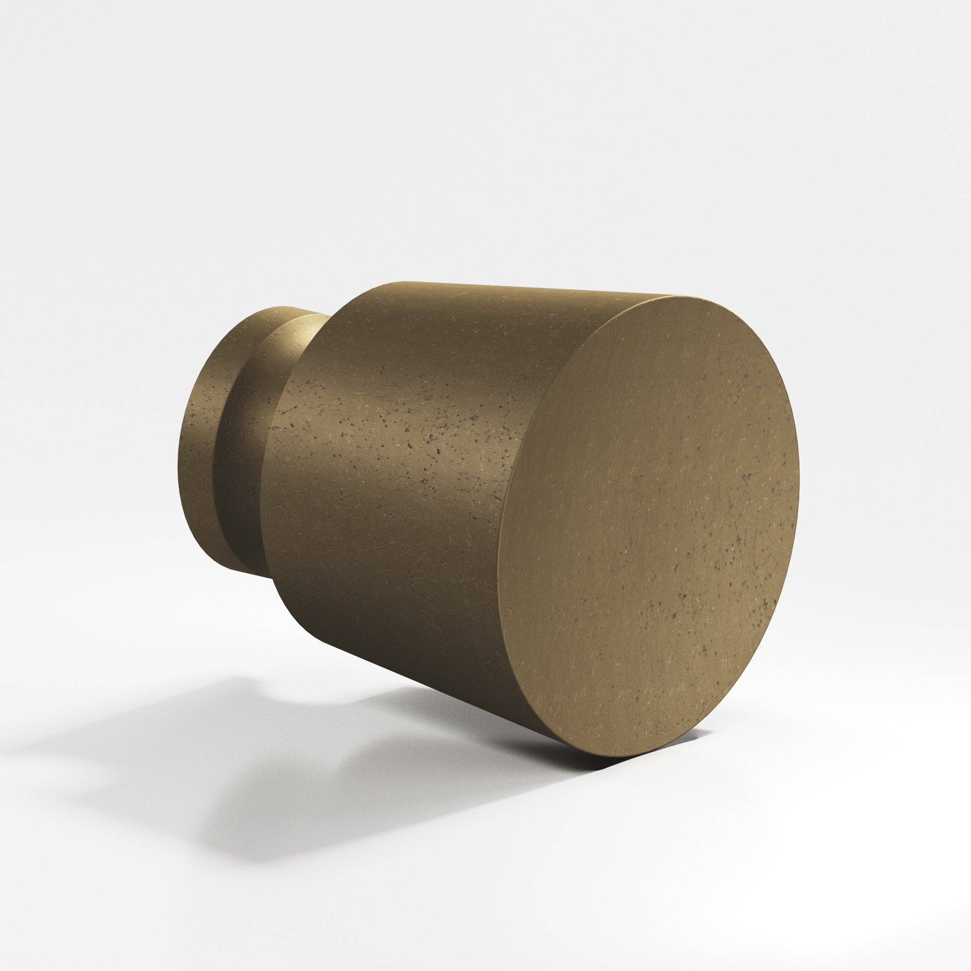 Colonial Bronze Series 180 1" Round Tapered Cabinet Knob Back-To-Back Shower Kit Distressed Oil Rubbed Bronze / 1"