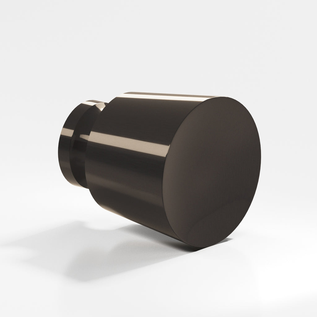 Colonial Bronze Series 180 1" Round Tapered Cabinet Knob Back-To-Back Shower Kit Dark Statuary Bronze / 1"