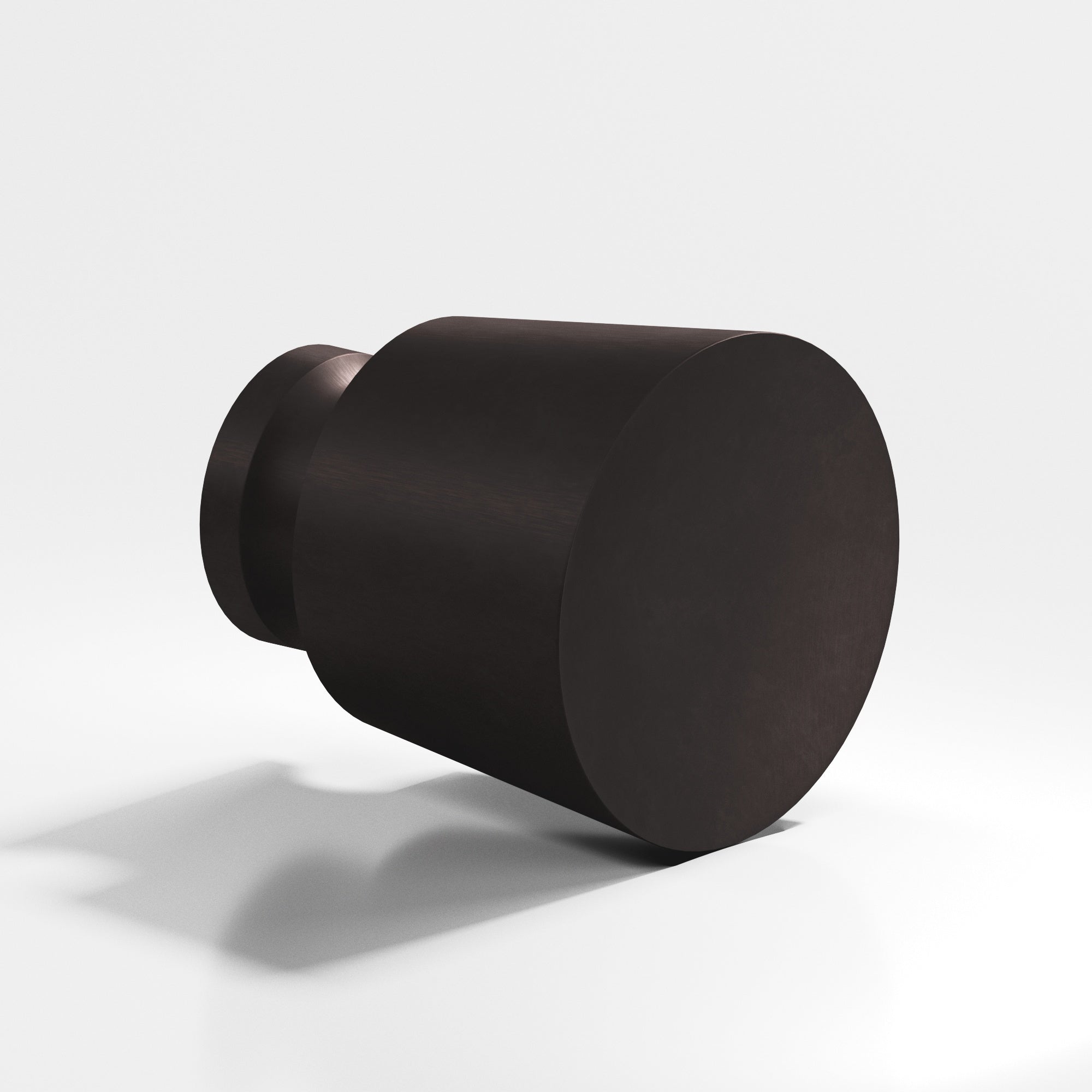 Colonial Bronze Series 180 1" Round Tapered Cabinet Knob Back-To-Back Shower Kit Matte Dark Statuary Bronze / 1"