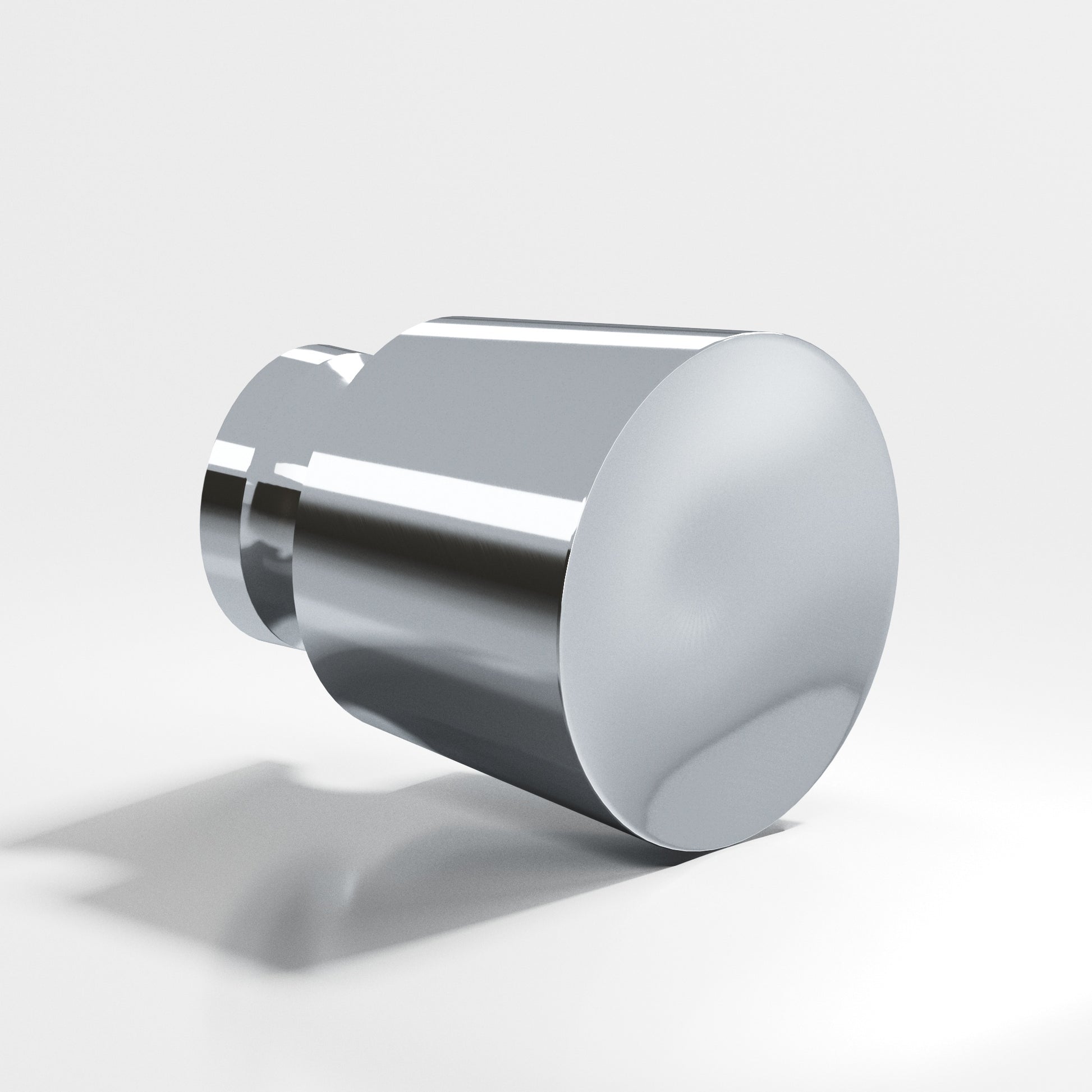 Colonial Bronze Series 180 1" Round Tapered Cabinet Knob Back-To-Back Shower Kit Polished Chrome / 1"