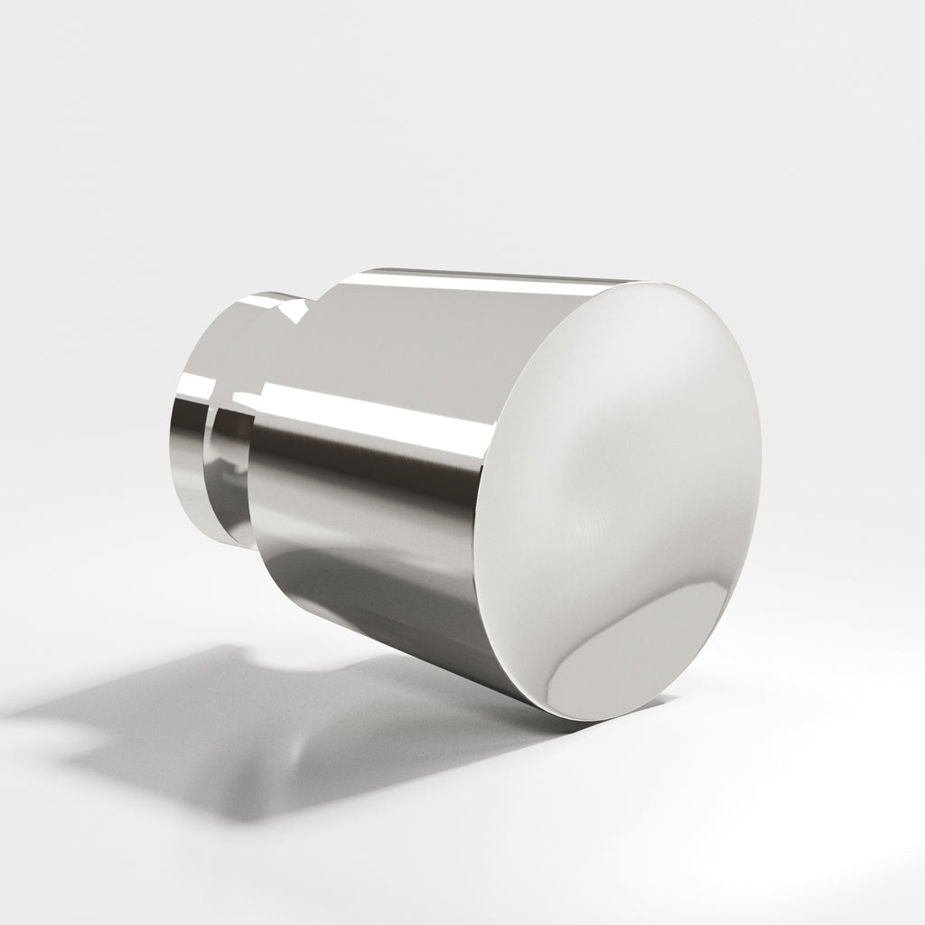 Colonial Bronze Series 180 1" Round Tapered Cabinet Knob Back-To-Back Shower Kit Polished Nickel / 1"