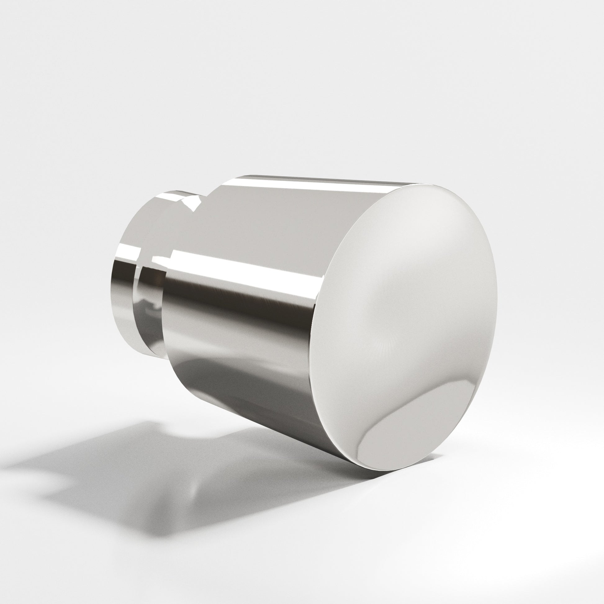 Colonial Bronze Series 181 1.25" Round Tapered Cabinet Knob Back-To-Back Shower Kit Polished Nickel / 1.25"