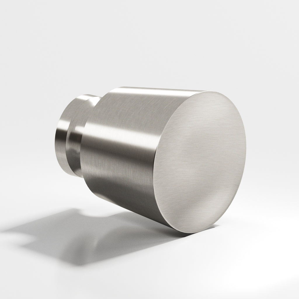 Colonial Bronze Series 181 1.25" Round Tapered Cabinet Knob Back-To-Back Shower Kit Satin Nickel / 1.25"