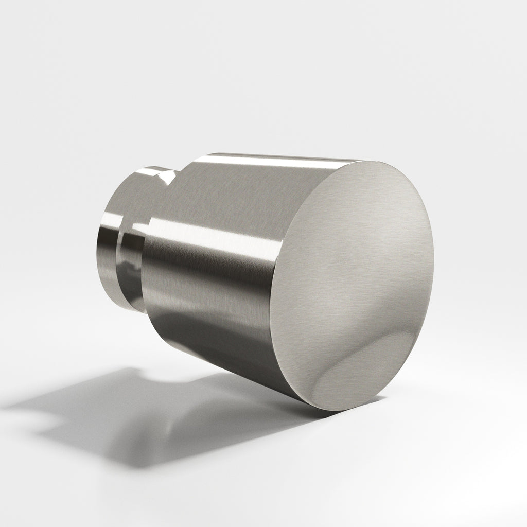Colonial Bronze Series 181 1.25" Round Tapered Cabinet Knob Back-To-Back Shower Kit Nickel Stainless / 1.25"