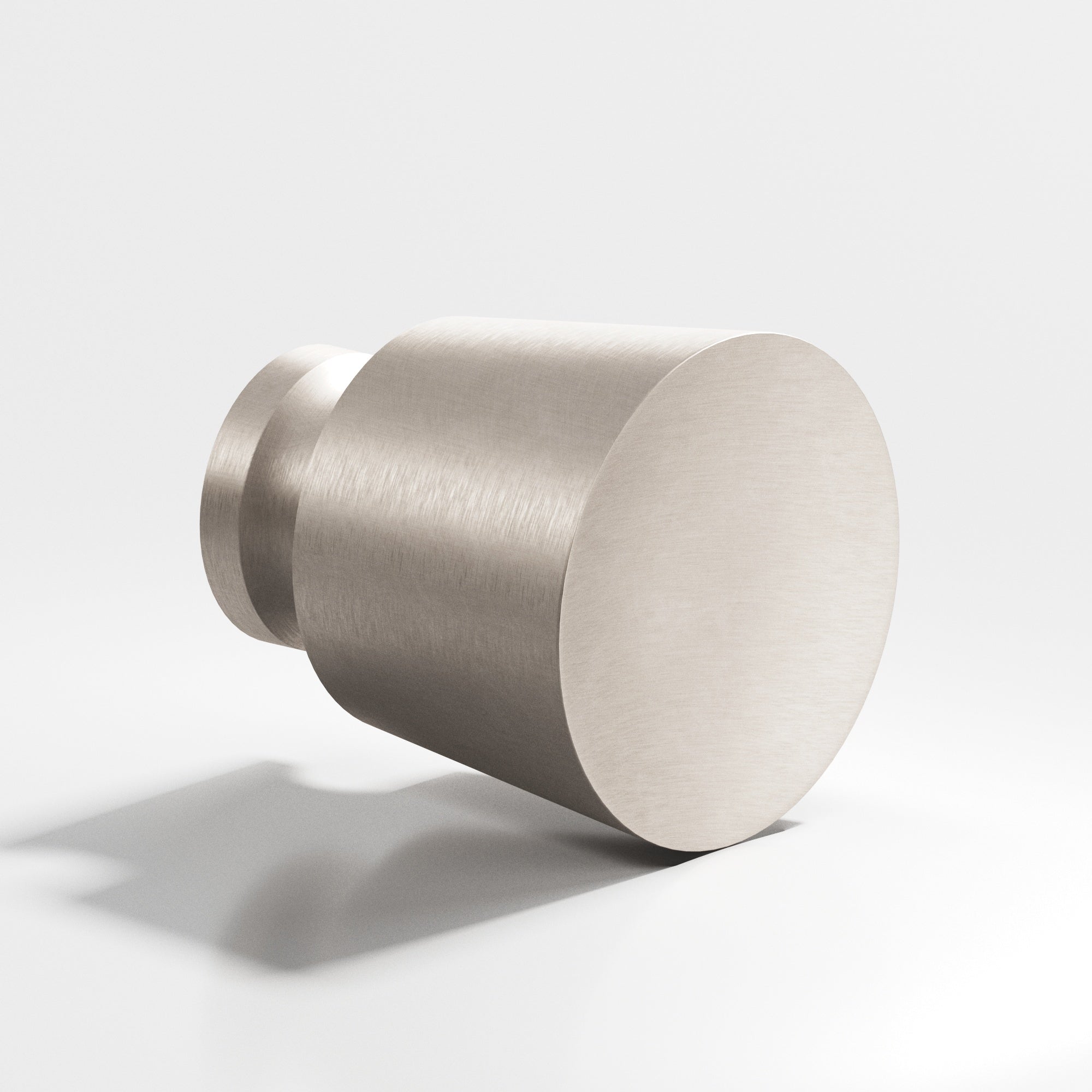 Colonial Bronze Series 181 1.25" Round Tapered Cabinet Knob Back-To-Back Shower Kit Matte Satin Nickel / 1.25"