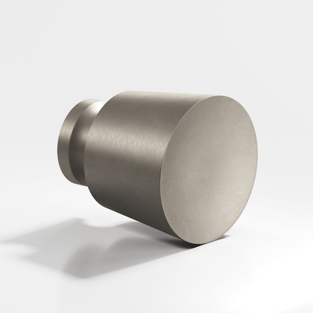 Colonial Bronze Series 180 1" Round Tapered Cabinet Knob Back-To-Back Shower Kit Matte Pewter / 1"