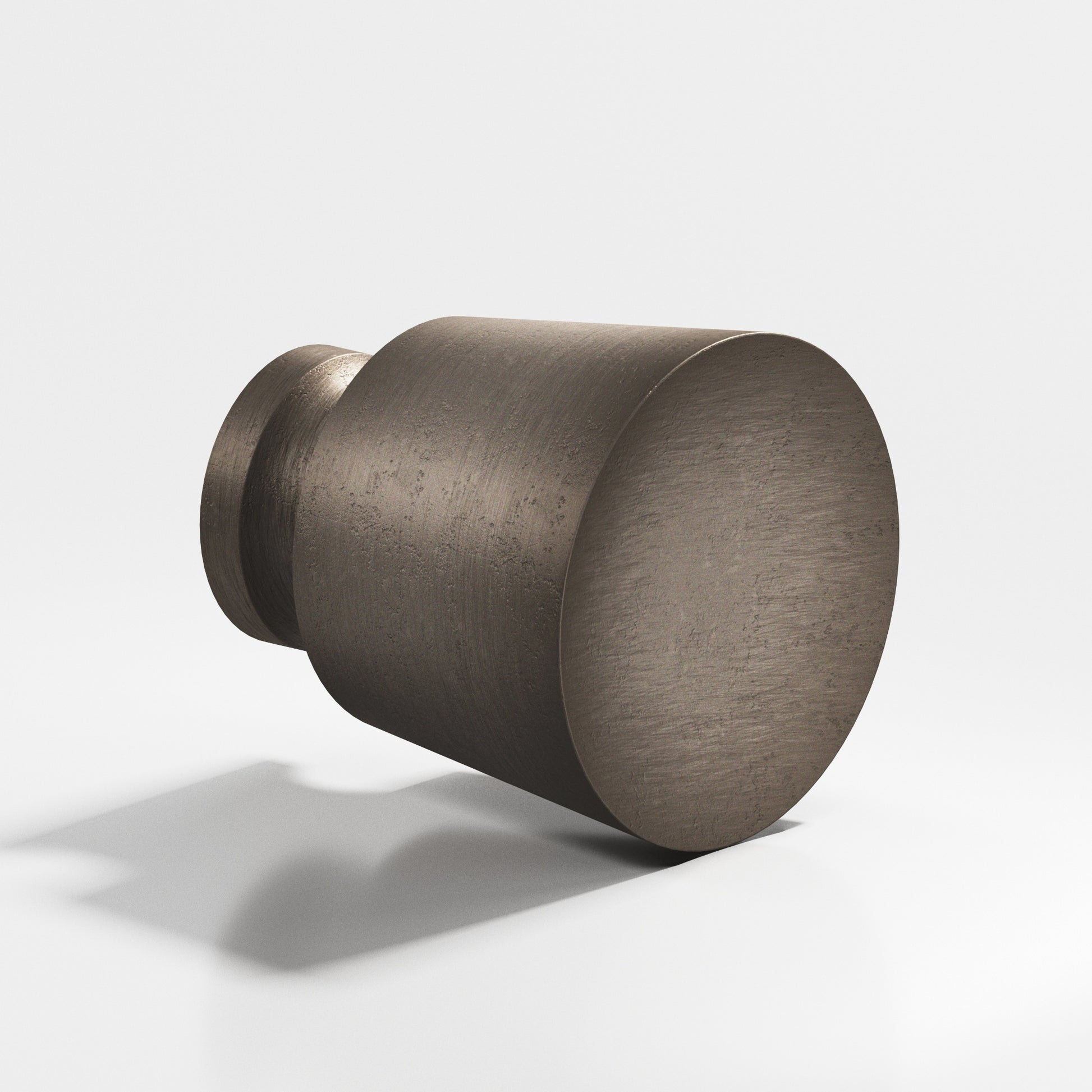 Colonial Bronze Series 181 1.25" Round Tapered Cabinet Knob Back-To-Back Shower Kit Distressed Pewter / 1.25"