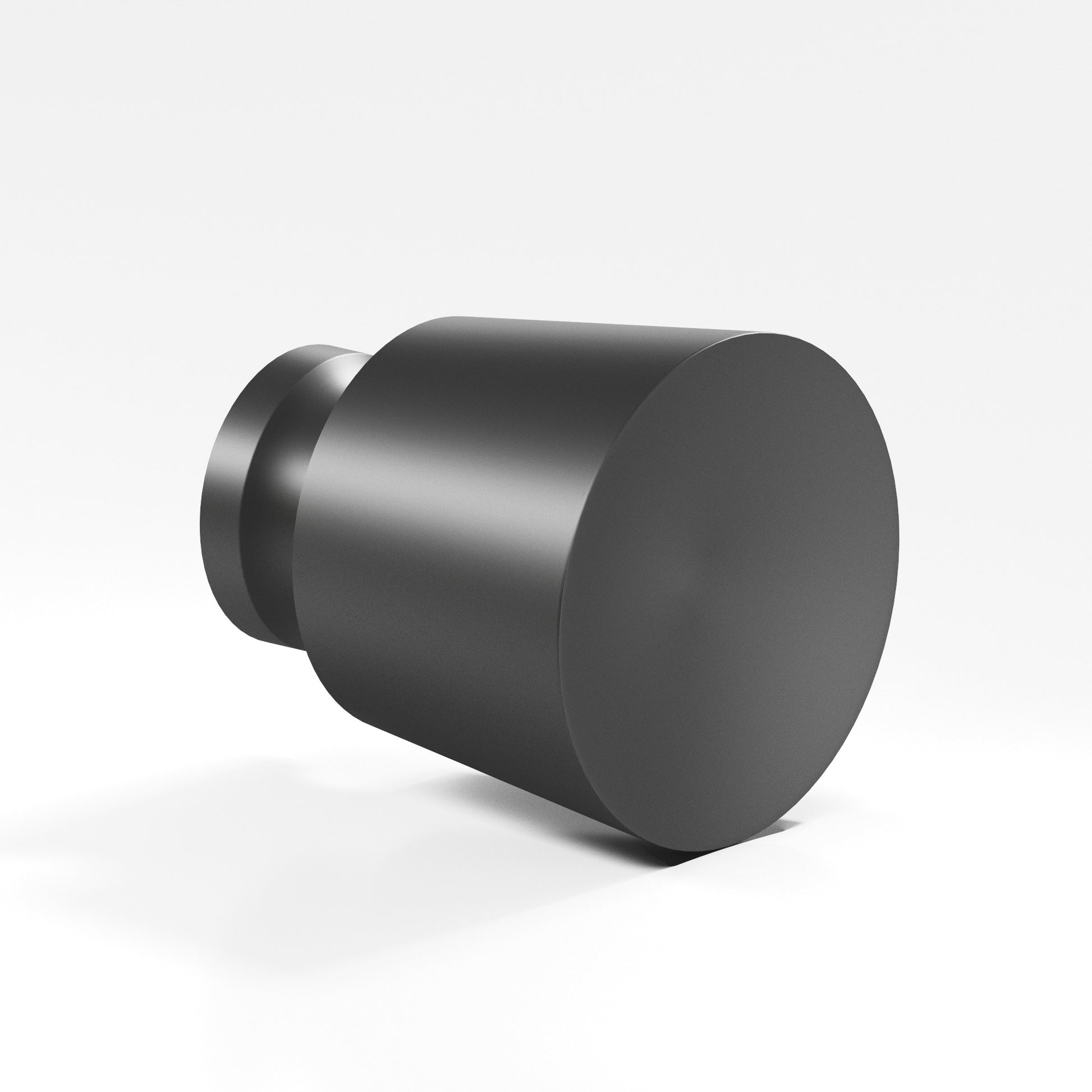 Colonial Bronze Series 180 1" Round Tapered Cabinet Knob Back-To-Back Shower Kit Matte Graphite / 1"