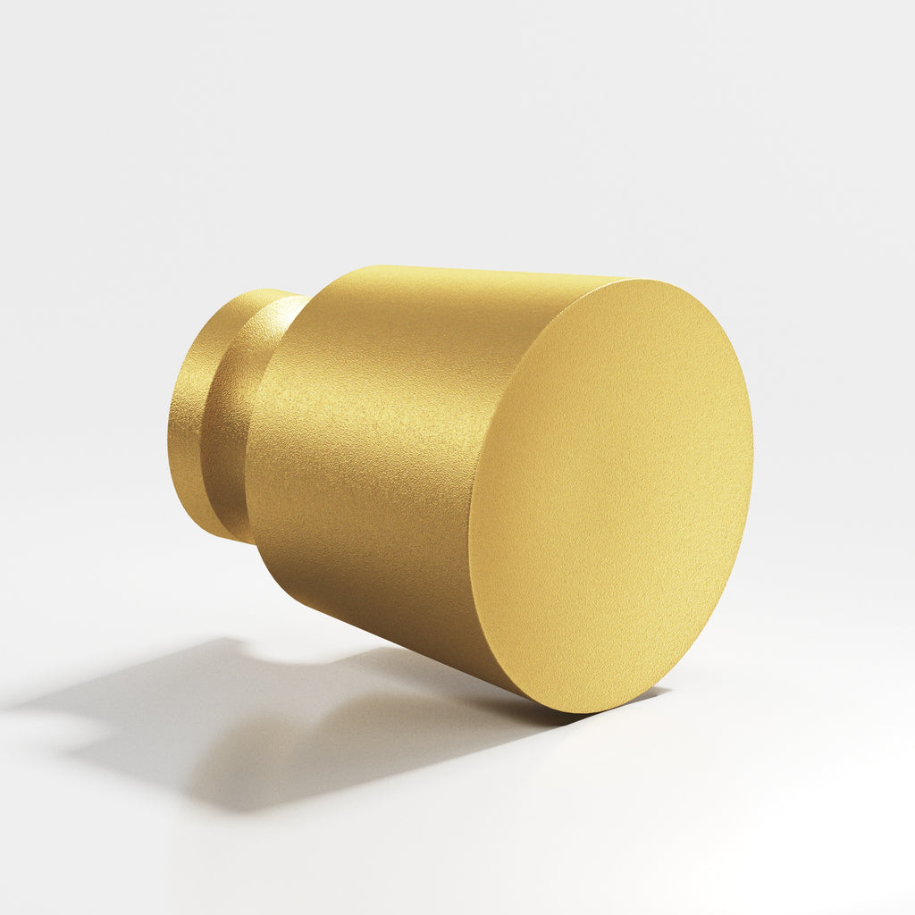 Colonial Bronze Series 181 1.25" Round Tapered Cabinet Knob Back-To-Back Shower Kit Frost Brass™ / 1.25"