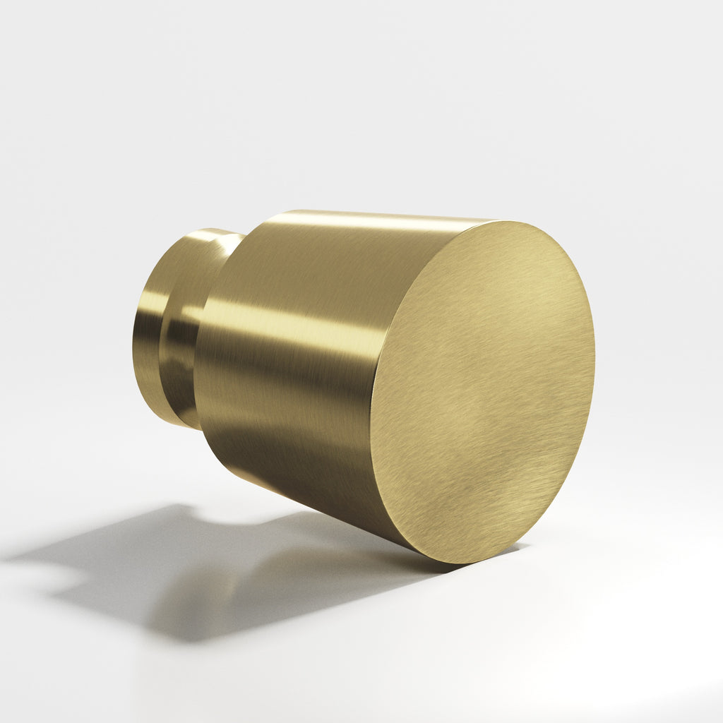 Colonial Bronze Series 181 1.25" Round Tapered Cabinet Knob Back-To-Back Shower Kit Antique Brass / 1.25"