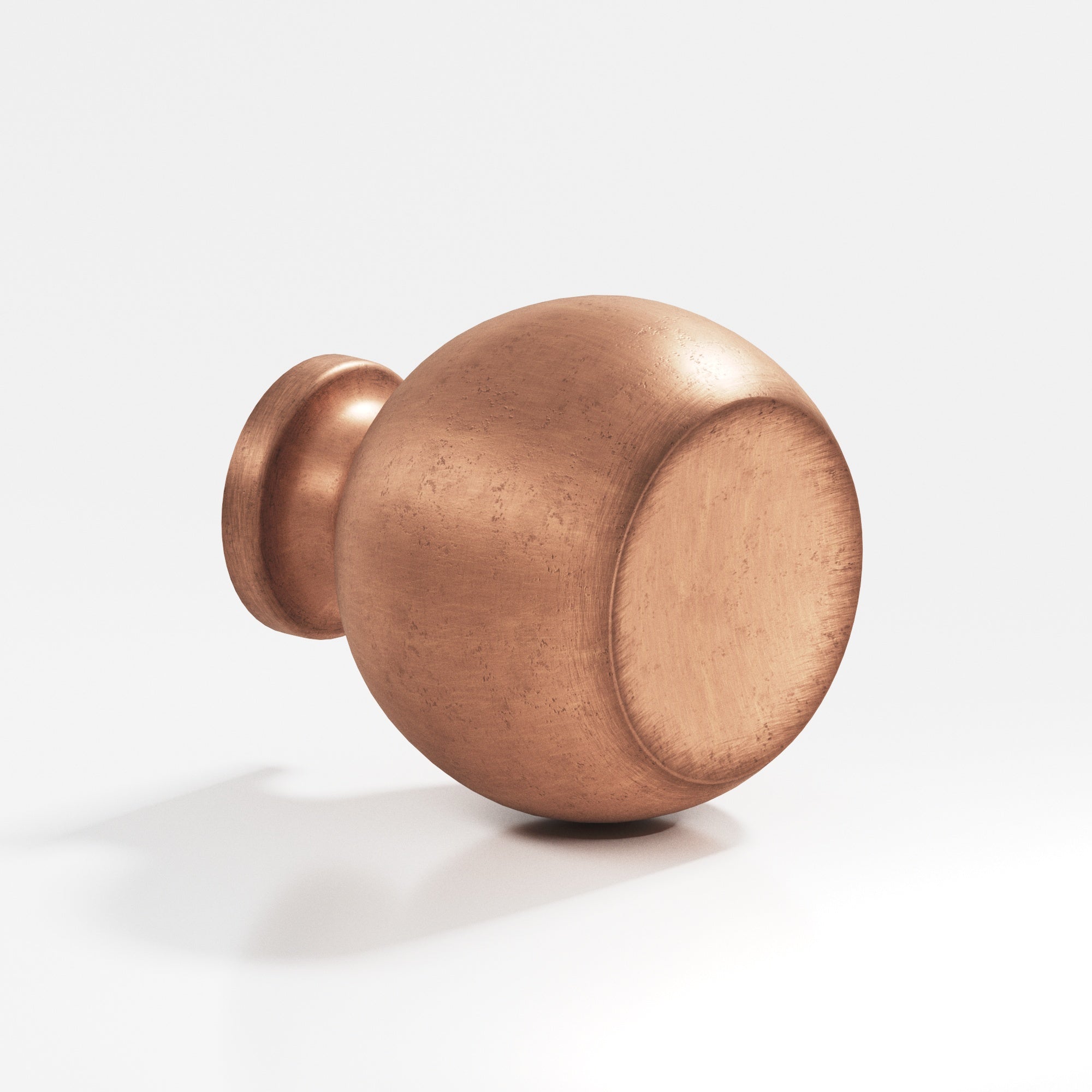 Colonial Bronze Series 183 1.25" Round Cabinet Knob Back-To-Back Shower Kit Distressed Antique Copper / 1.25"