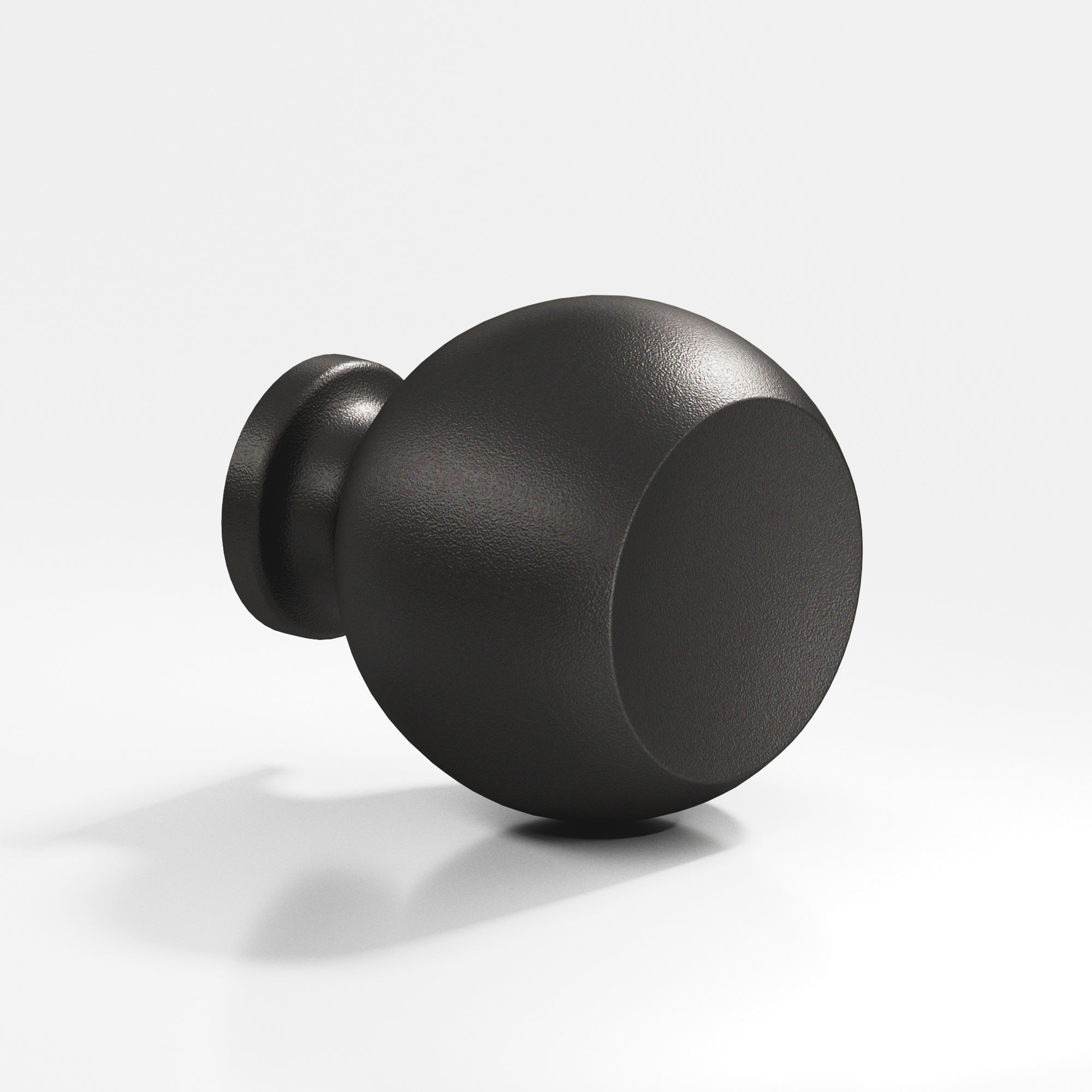 Colonial Bronze Series 183 1.25" Round Cabinet Knob Back-To-Back Shower Kit Frost Black™ / 1.25"