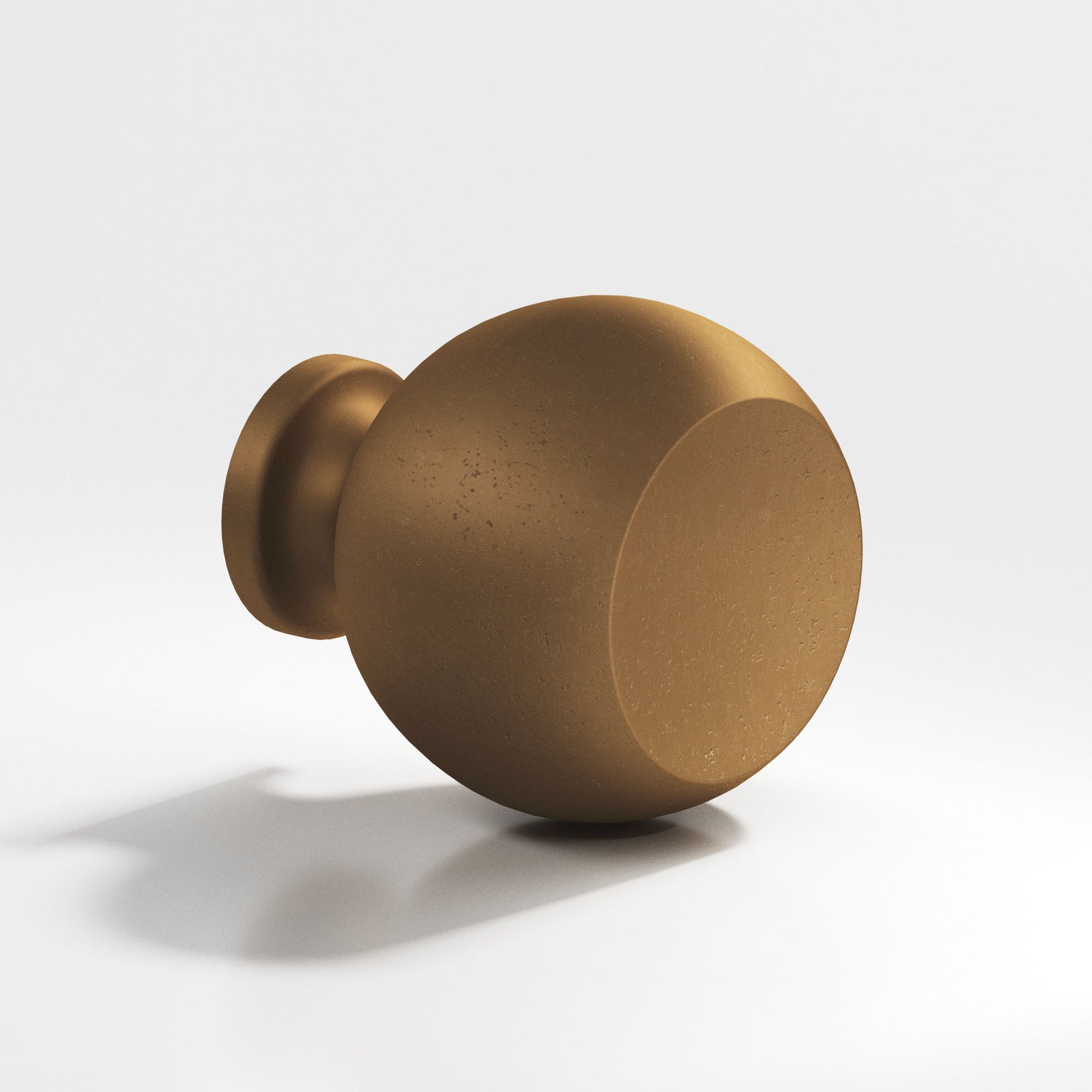 Colonial Bronze Series 183 1.25" Round Cabinet Knob Back-To-Back Shower Kit Distressed Light Statuary Bronze / 1.25"