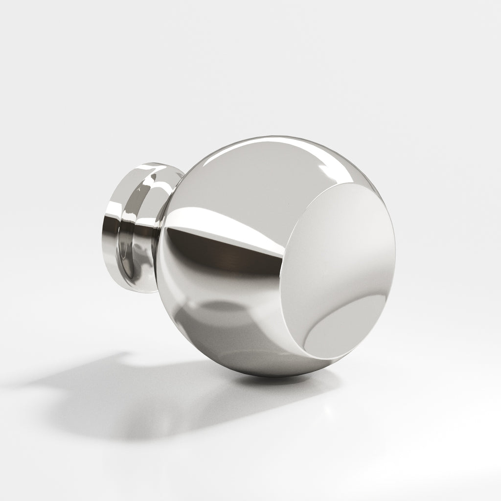 Colonial Bronze Series 183 1.25" Round Cabinet Knob Back-To-Back Shower Kit Polished Nickel / 1.25"