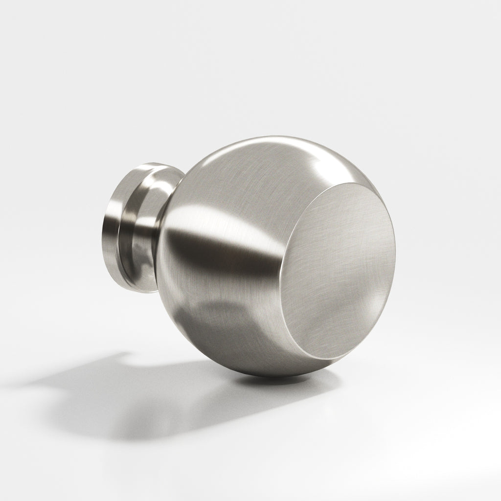 Colonial Bronze Series 183 1.25" Round Cabinet Knob Back-To-Back Shower Kit Satin Nickel / 1.25"