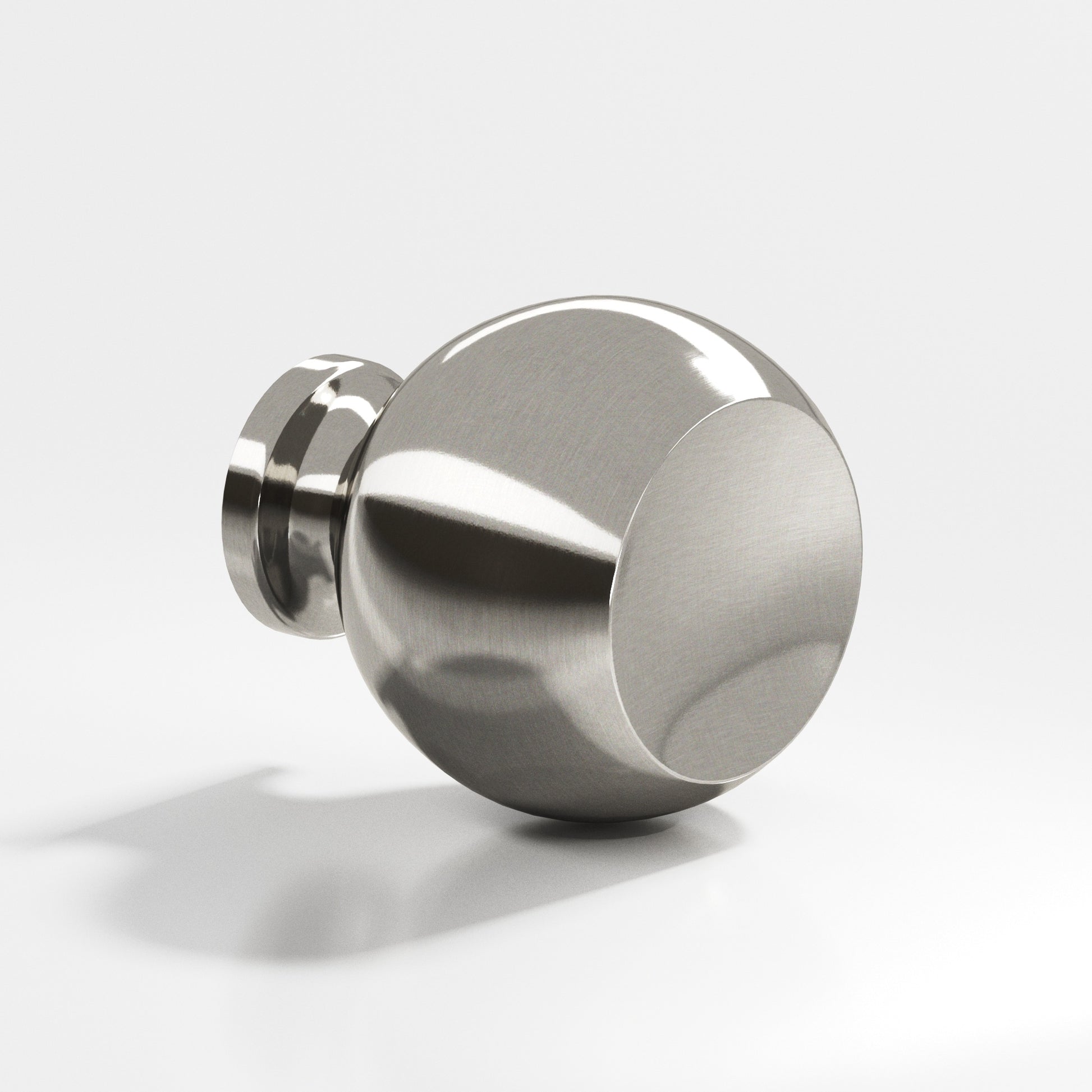 Colonial Bronze Series 183 1.25" Round Cabinet Knob Back-To-Back Shower Kit Nickel Stainless / 1.25"