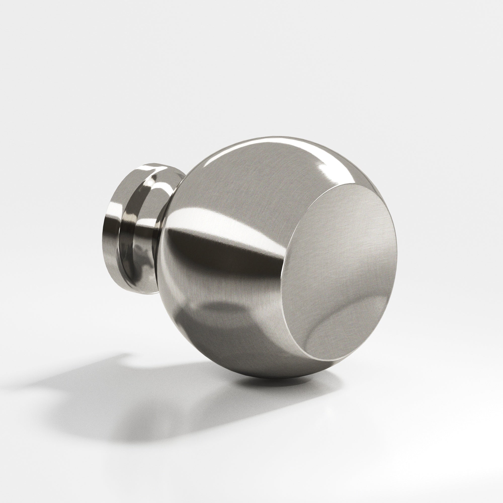 Colonial Bronze Series 183 1.25" Round Cabinet Knob Back-To-Back Shower Kit Nickel Stainless / 1.25"