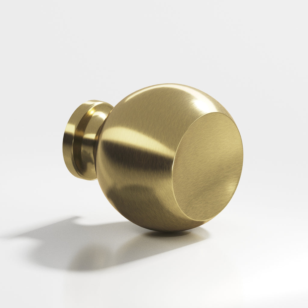 Colonial Bronze Series 183 1.25" Round Cabinet Knob Back-To-Back Shower Kit Antique Brass / 1.25"