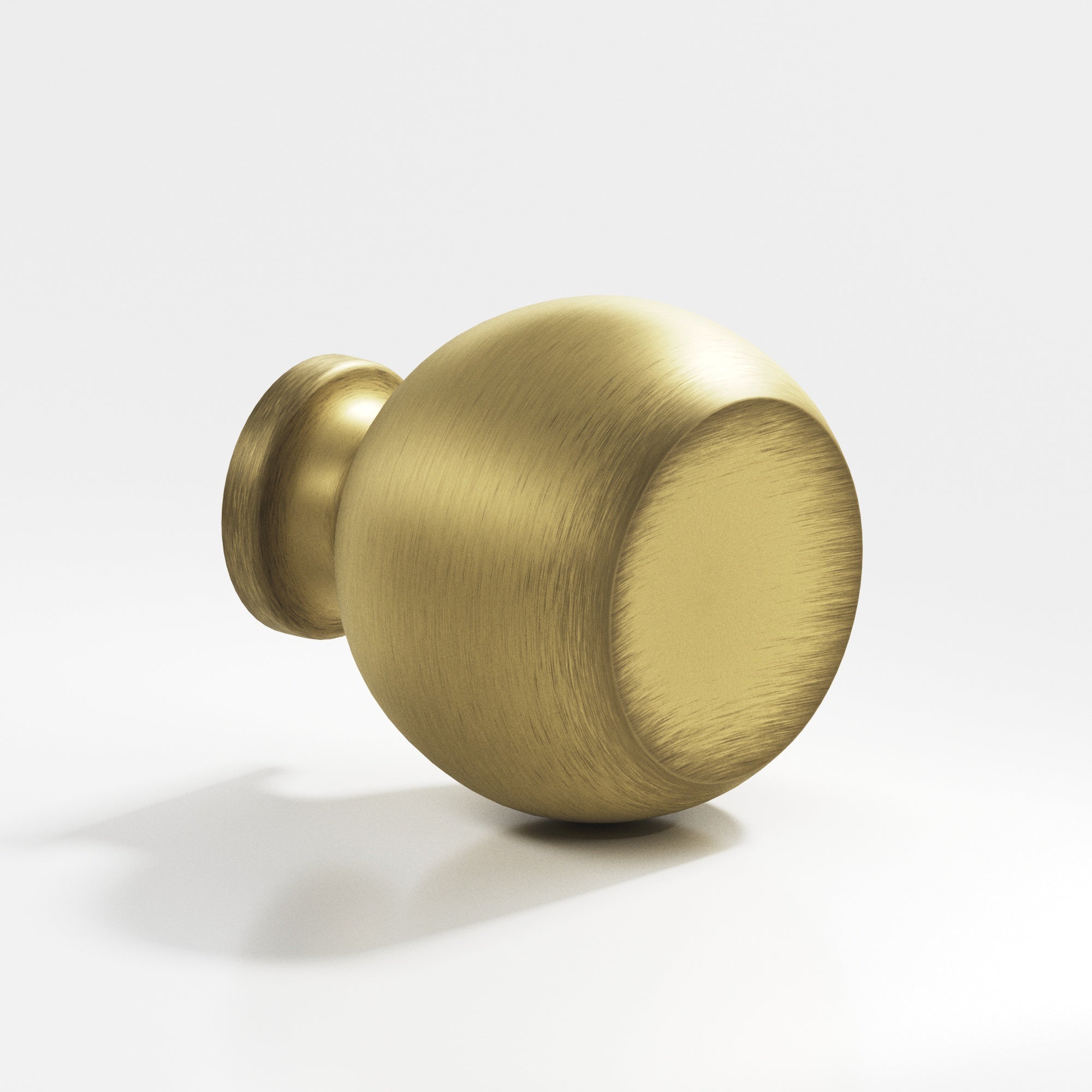 Colonial Bronze Series 183 1.25" Round Cabinet Knob Back-To-Back Shower Kit Matte Antique Satin Brass / 1.25"
