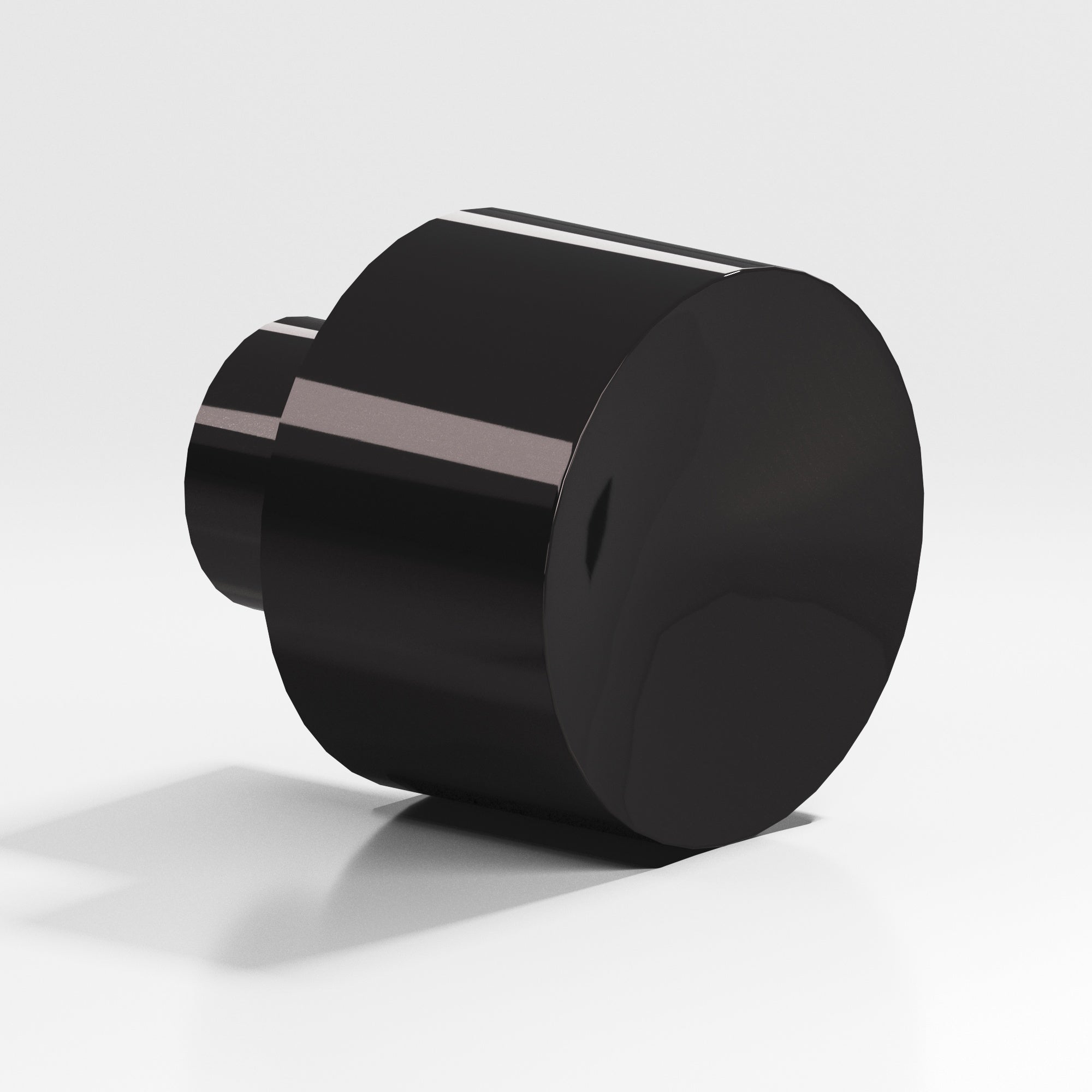 Colonial Bronze Series 185 1.25" Round Cabinet Knob Satin Black / 1.25"