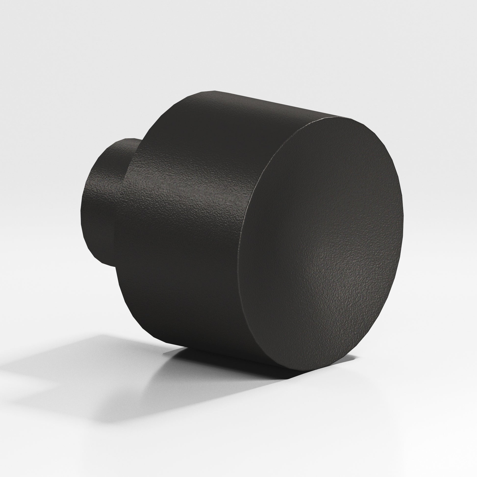 Colonial Bronze Series 185 1.25" Round Cabinet Knob Frost Black™ / 1.25"