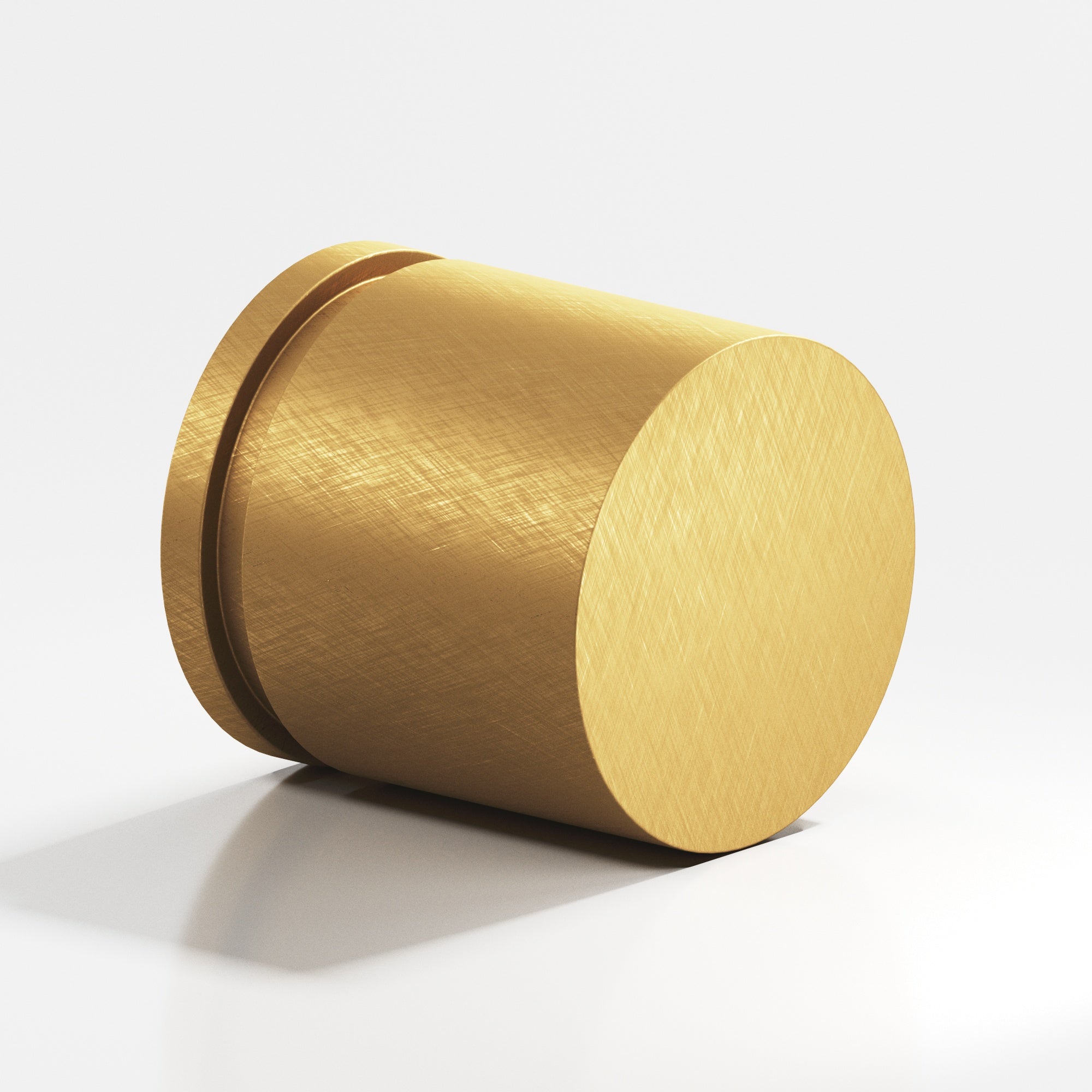 Colonial Bronze Series 187 1.25" Round Grooved Cabinet Knob Back-To-Back Shower Kit Weathered Brass / 1.25"