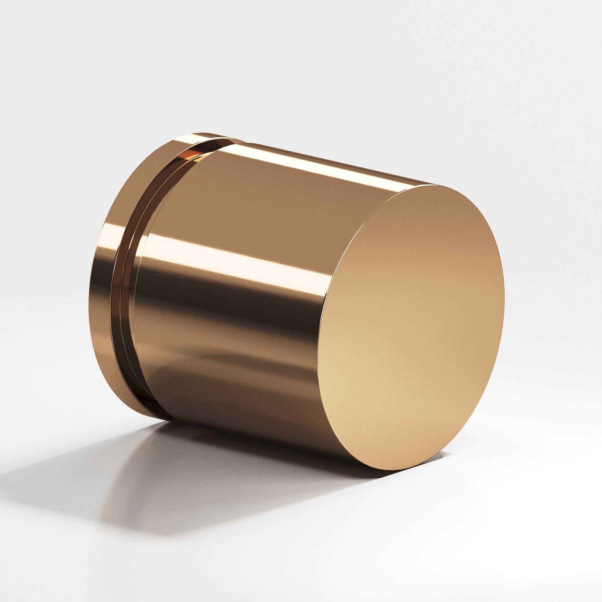 Colonial Bronze Series 186 1" Round Grooved Cabinet Knob Polished Bronze / 1"