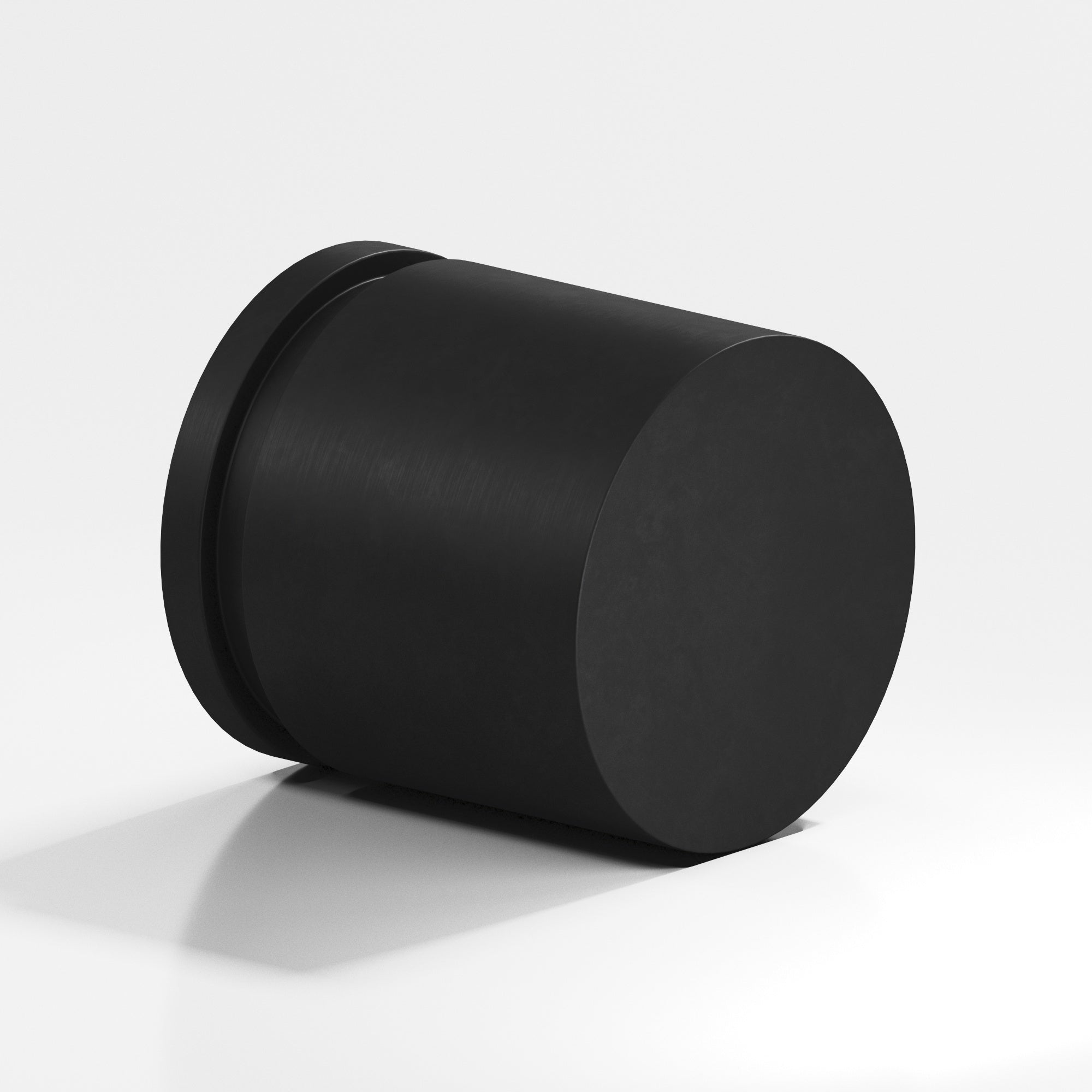 Colonial Bronze Series 186 1" Round Grooved Cabinet Knob Matte Satin Black / 1"