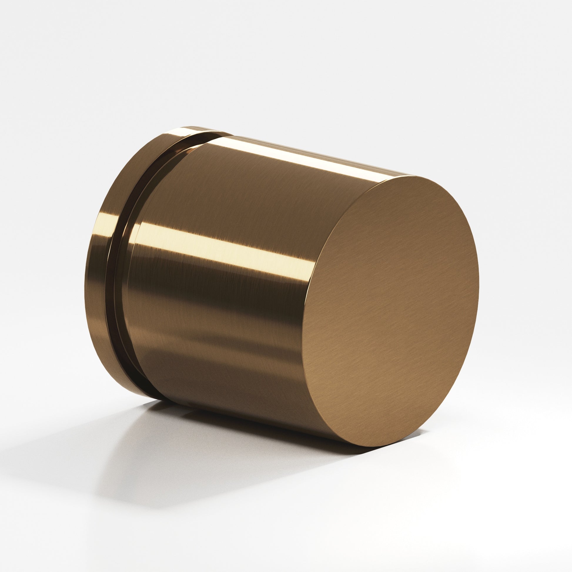 Colonial Bronze Series 187 1.25" Round Grooved Cabinet Knob Back-To-Back Shower Kit Light Statuary Bronze / 1.25"