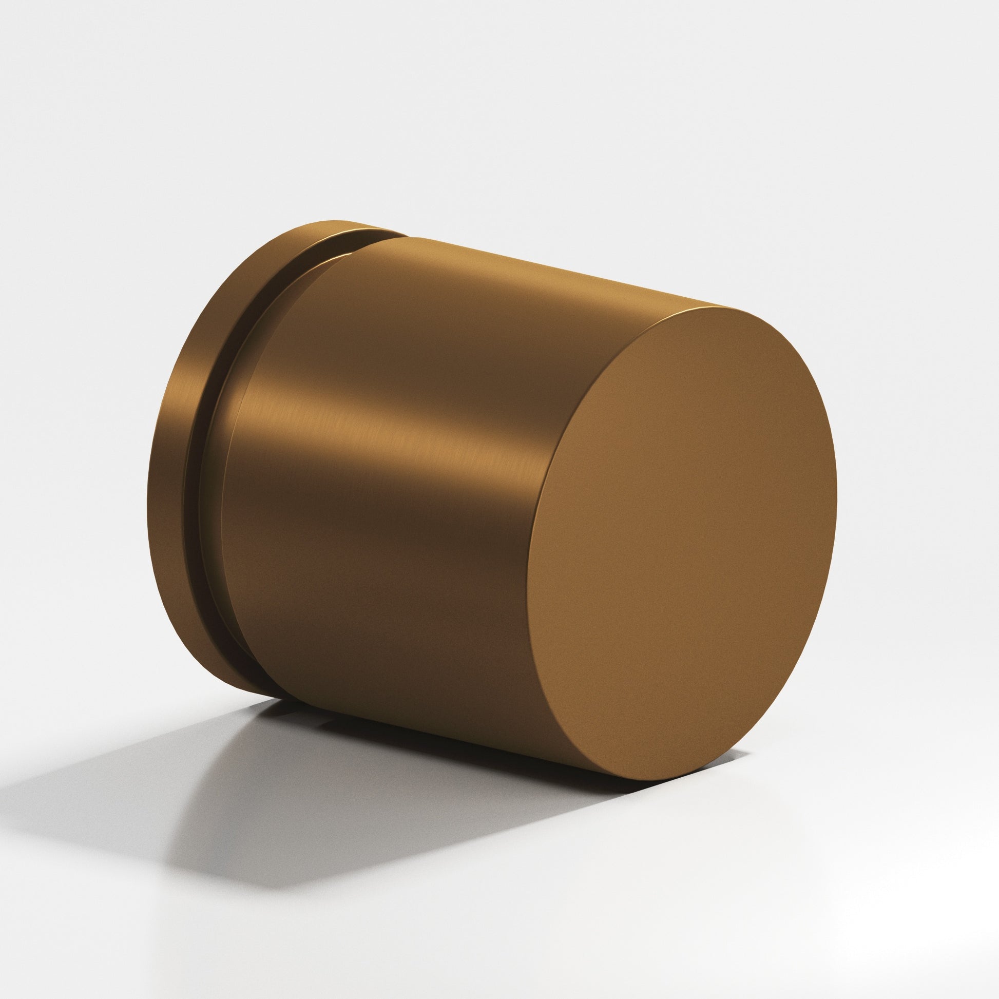 Colonial Bronze Series 187 1.25" Round Grooved Cabinet Knob Back-To-Back Shower Kit Matte Light Statuary Bronze / 1.25"