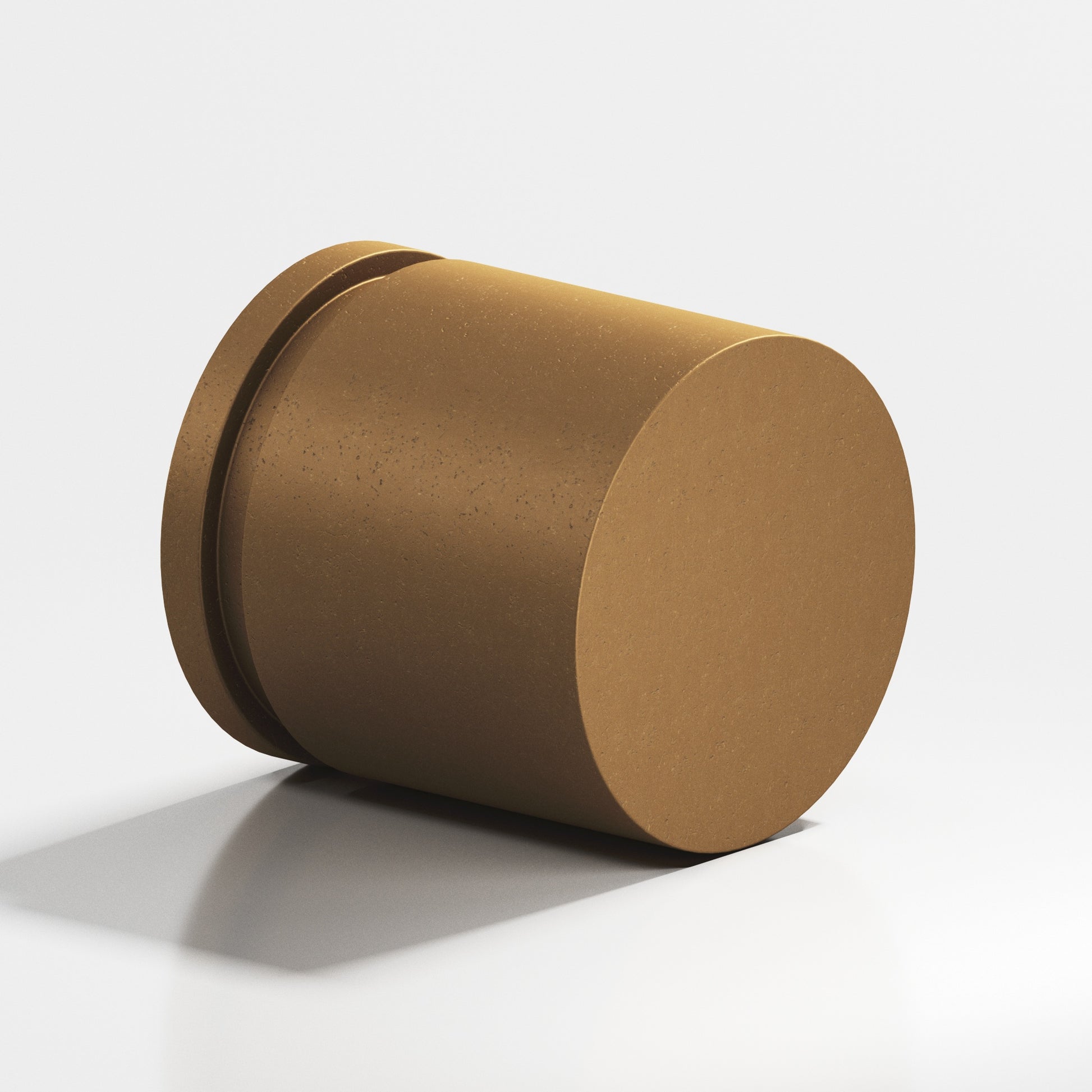 Colonial Bronze Series 187 1.25" Round Grooved Cabinet Knob Back-To-Back Shower Kit Distressed Light Statuary Bronze / 1.25"