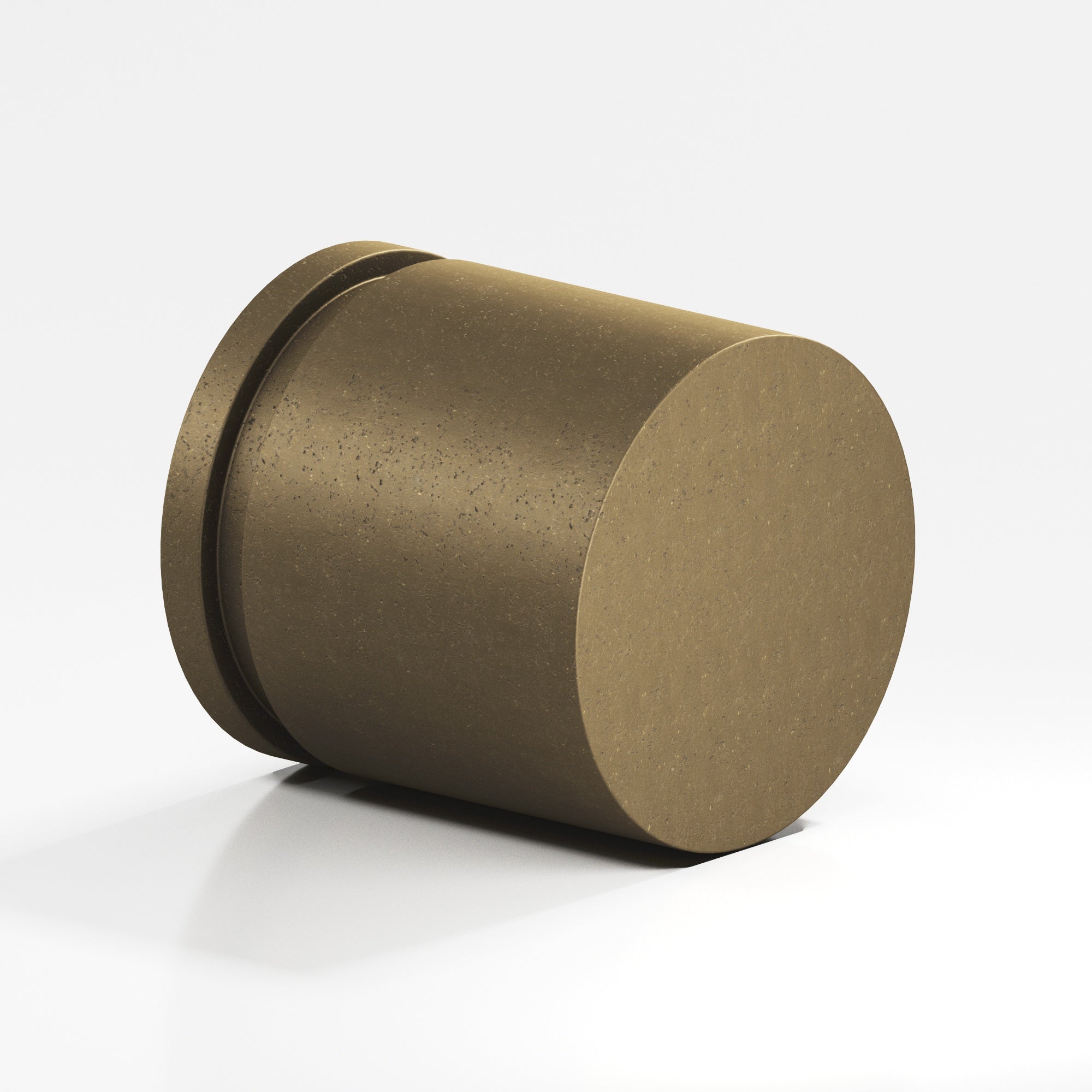 Colonial Bronze Series 187 1.25" Round Grooved Cabinet Knob Back-To-Back Shower Kit Distressed Oil Rubbed Bronze / 1.25"