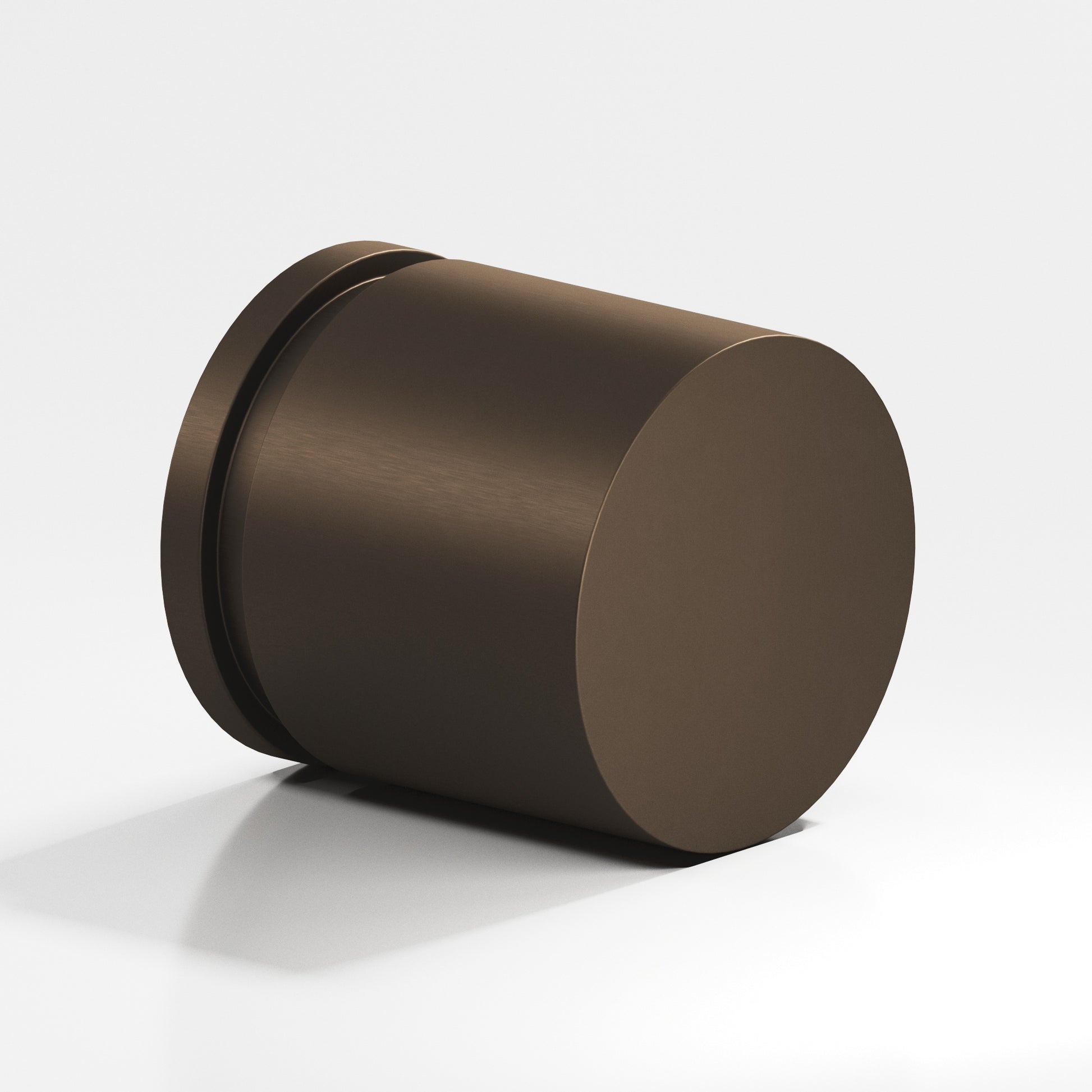 Colonial Bronze Series 187 1.25" Round Grooved Cabinet Knob Back-To-Back Shower Kit Heritage Bronze / 1.25"