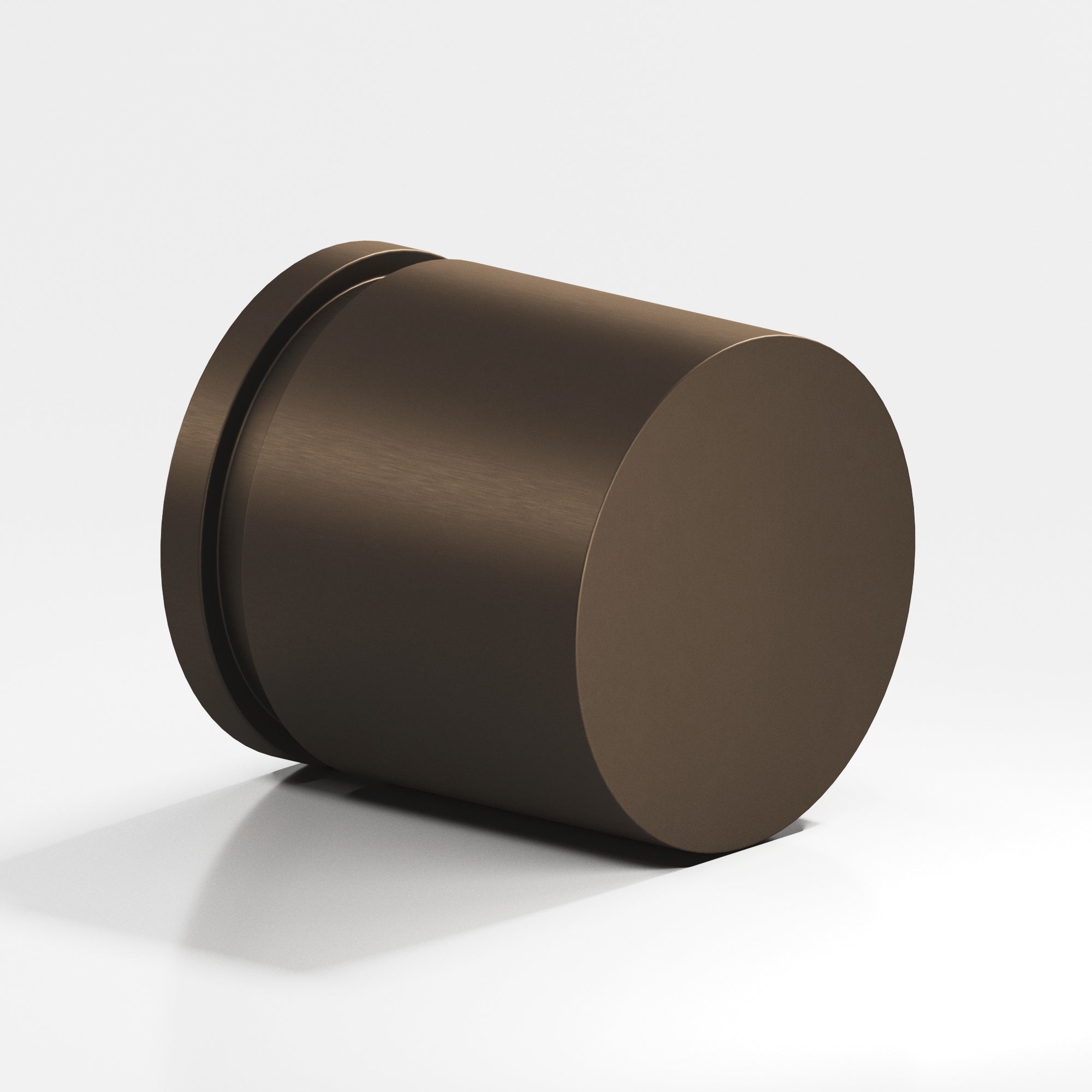 Colonial Bronze Series 187 1.25" Round Grooved Cabinet Knob Back-To-Back Shower Kit Heritage Bronze / 1.25"