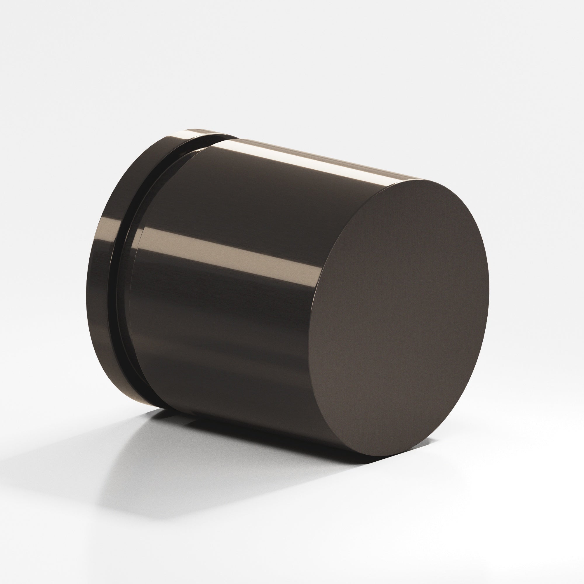 Colonial Bronze Series 186 1" Round Grooved Cabinet Knob Dark Statuary Bronze / 1"