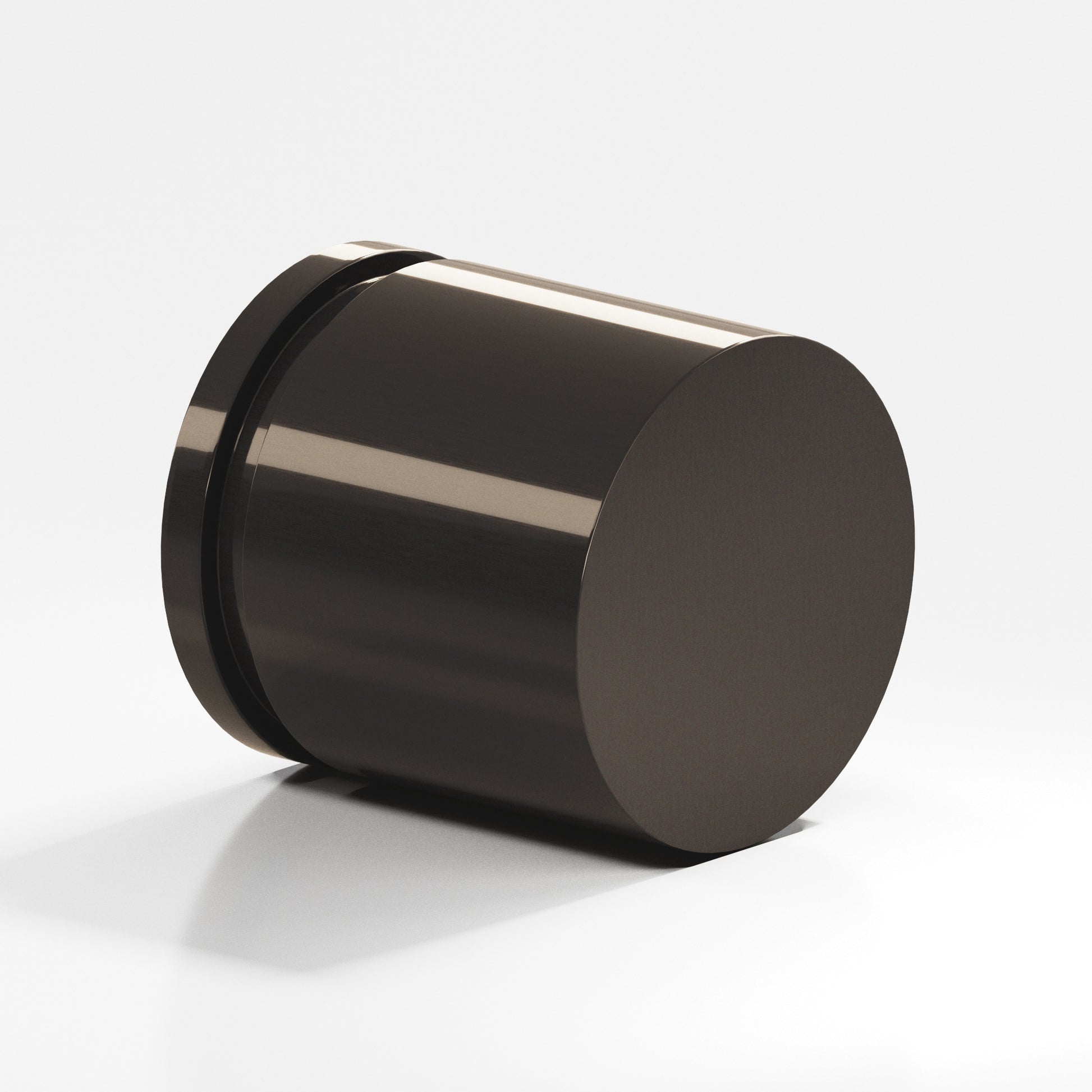 Colonial Bronze Series 187 1.25" Round Grooved Cabinet Knob Back-To-Back Shower Kit Dark Statuary Bronze / 1.25"