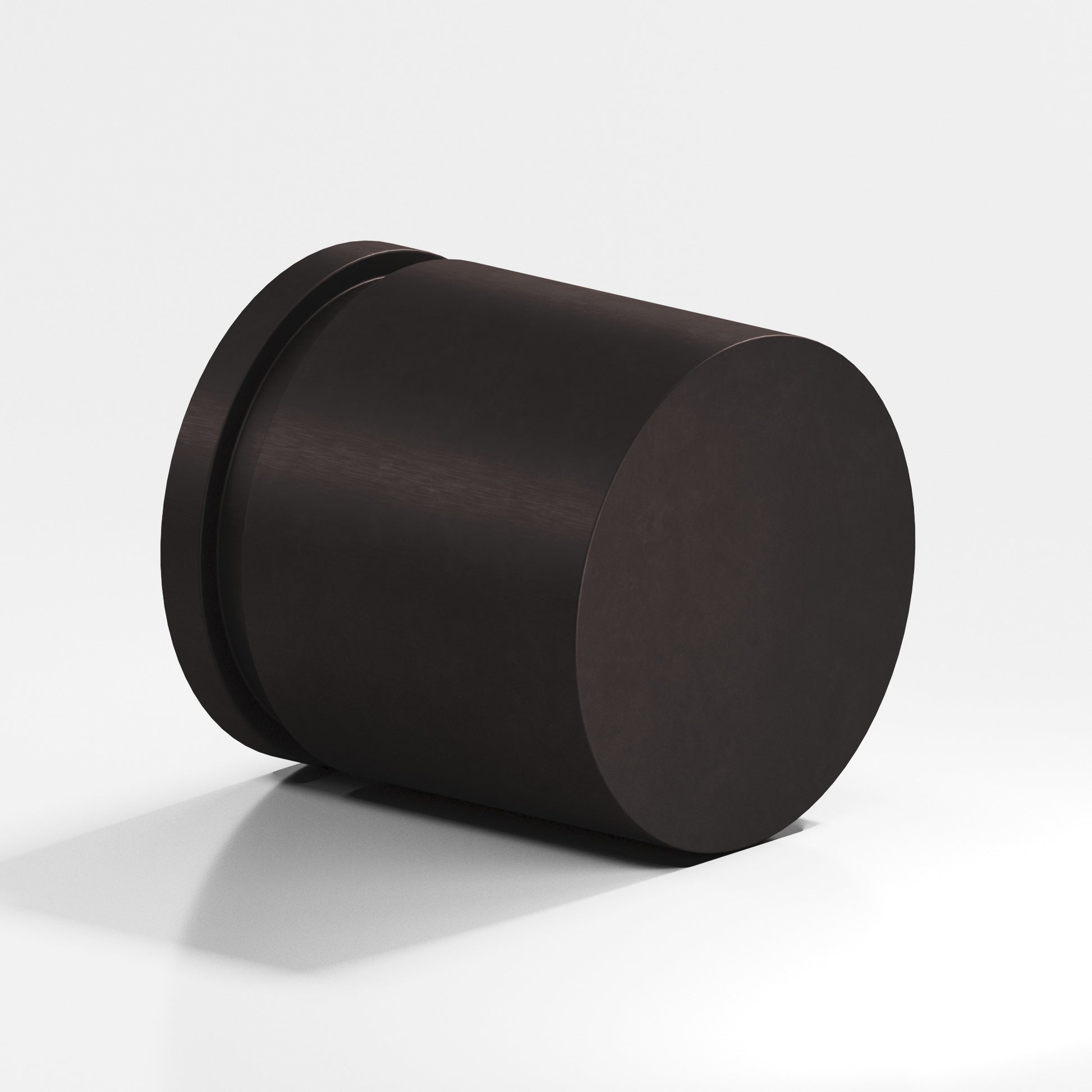 Colonial Bronze Series 187 1.25" Round Grooved Cabinet Knob Back-To-Back Shower Kit Matte Dark Statuary Bronze / 1.25"