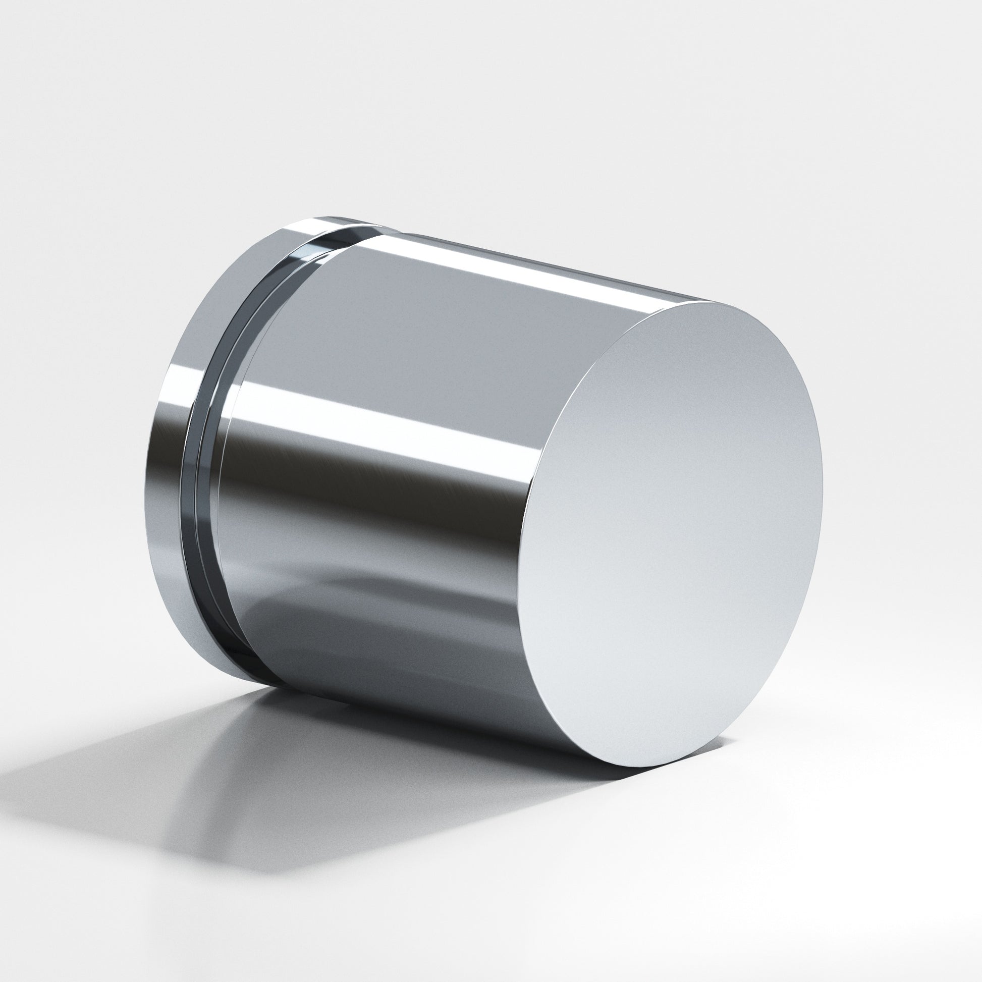 Colonial Bronze Series 187 1.25" Round Grooved Cabinet Knob Back-To-Back Shower Kit Polished Chrome / 1.25"