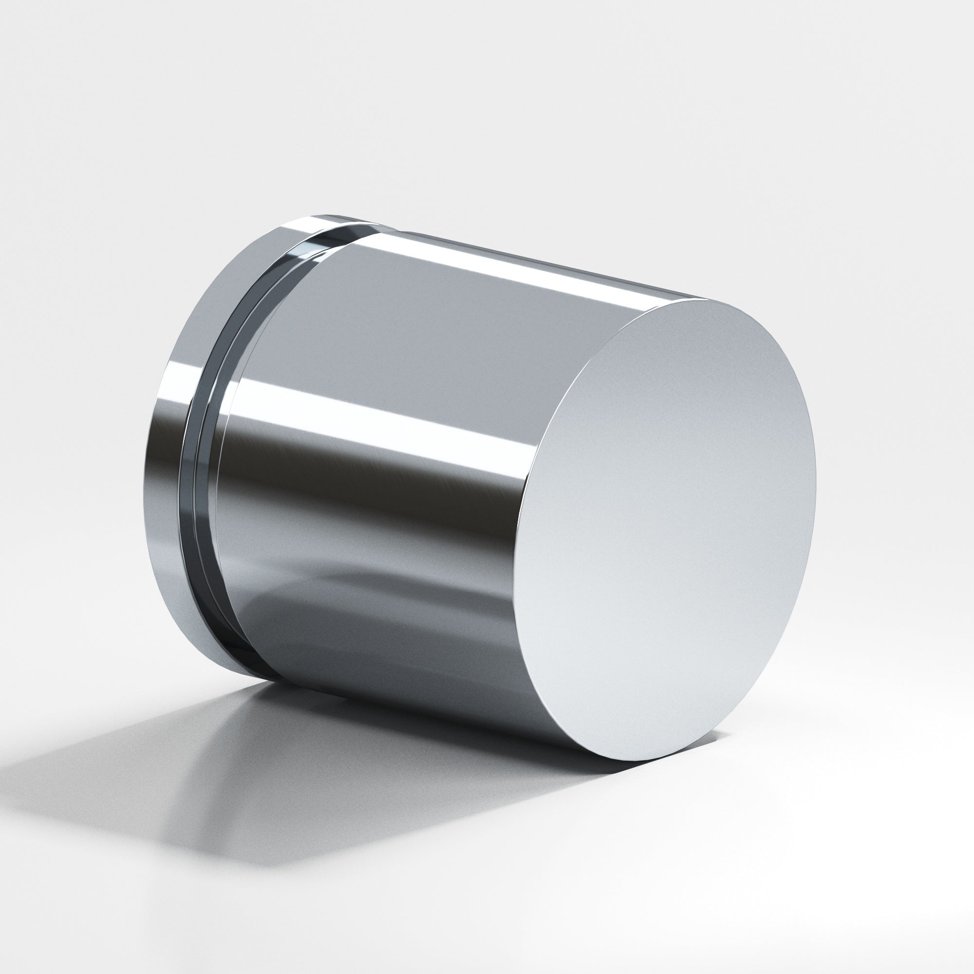 Colonial Bronze Series 187 1.25" Round Grooved Cabinet Knob Back-To-Back Shower Kit Polished Chrome / 1.25"