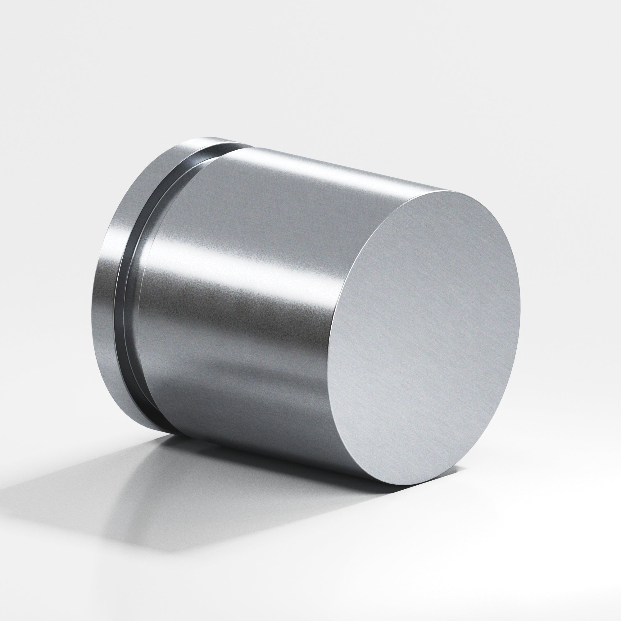 Colonial Bronze Series 187 1.25" Round Grooved Cabinet Knob Back-To-Back Shower Kit Satin Chrome / 1.25"