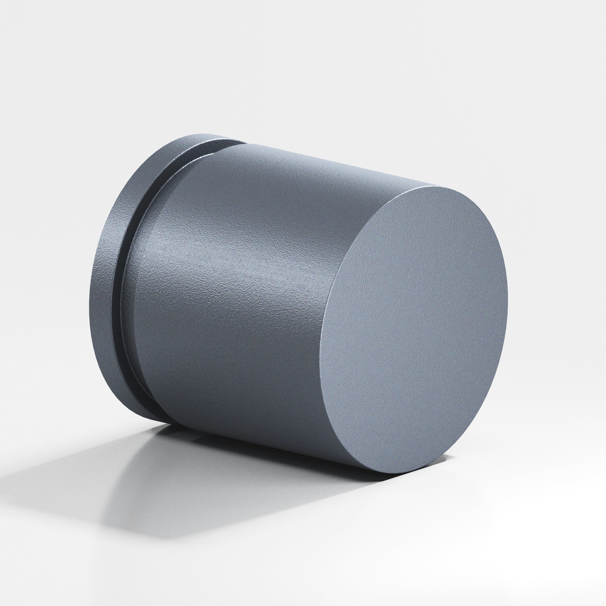 Colonial Bronze Series 187 1.25" Round Grooved Cabinet Knob Back-To-Back Shower Kit Frost Chrome™ / 1.25"