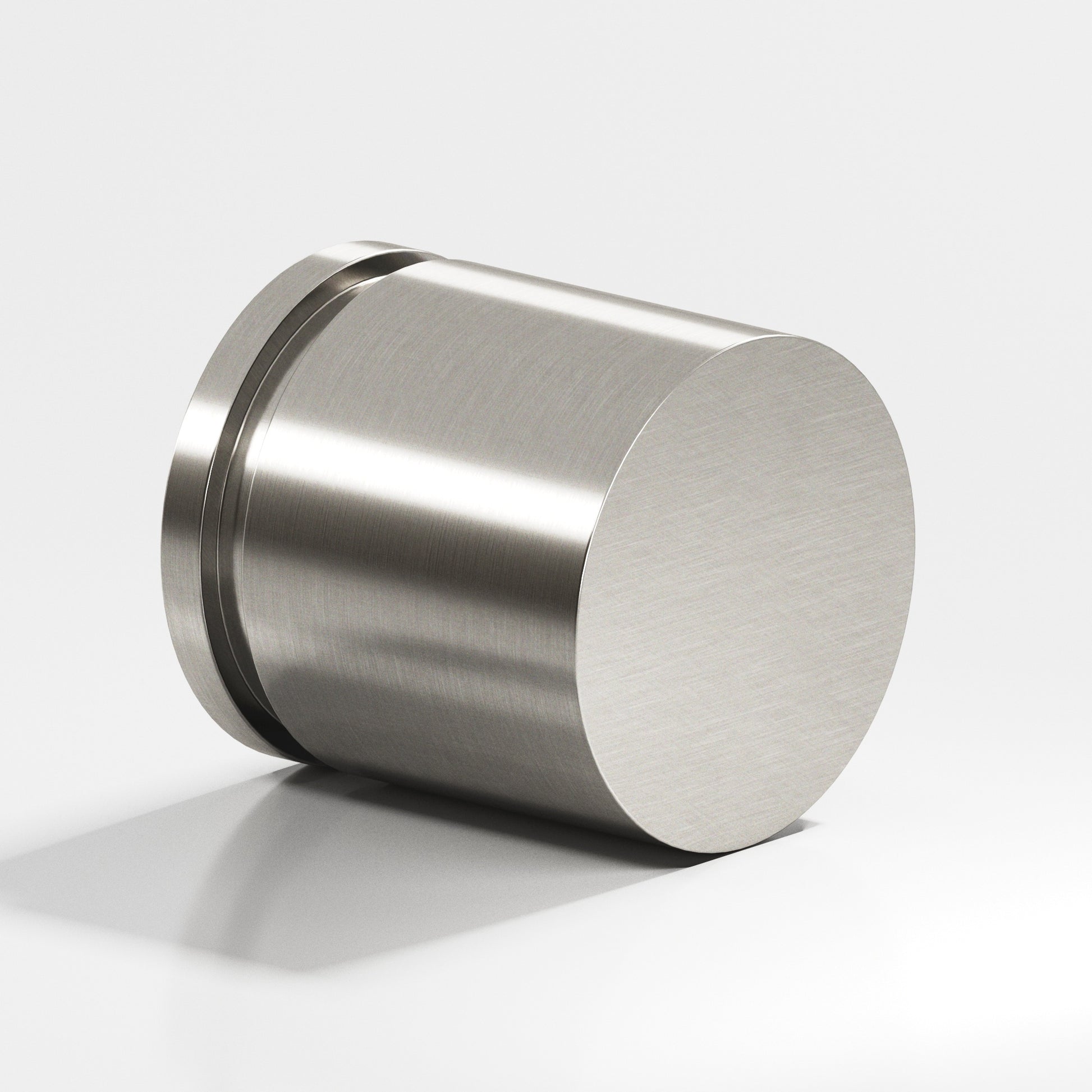 Colonial Bronze Series 187 1.25" Round Grooved Cabinet Knob Back-To-Back Shower Kit Satin Nickel / 1.25"