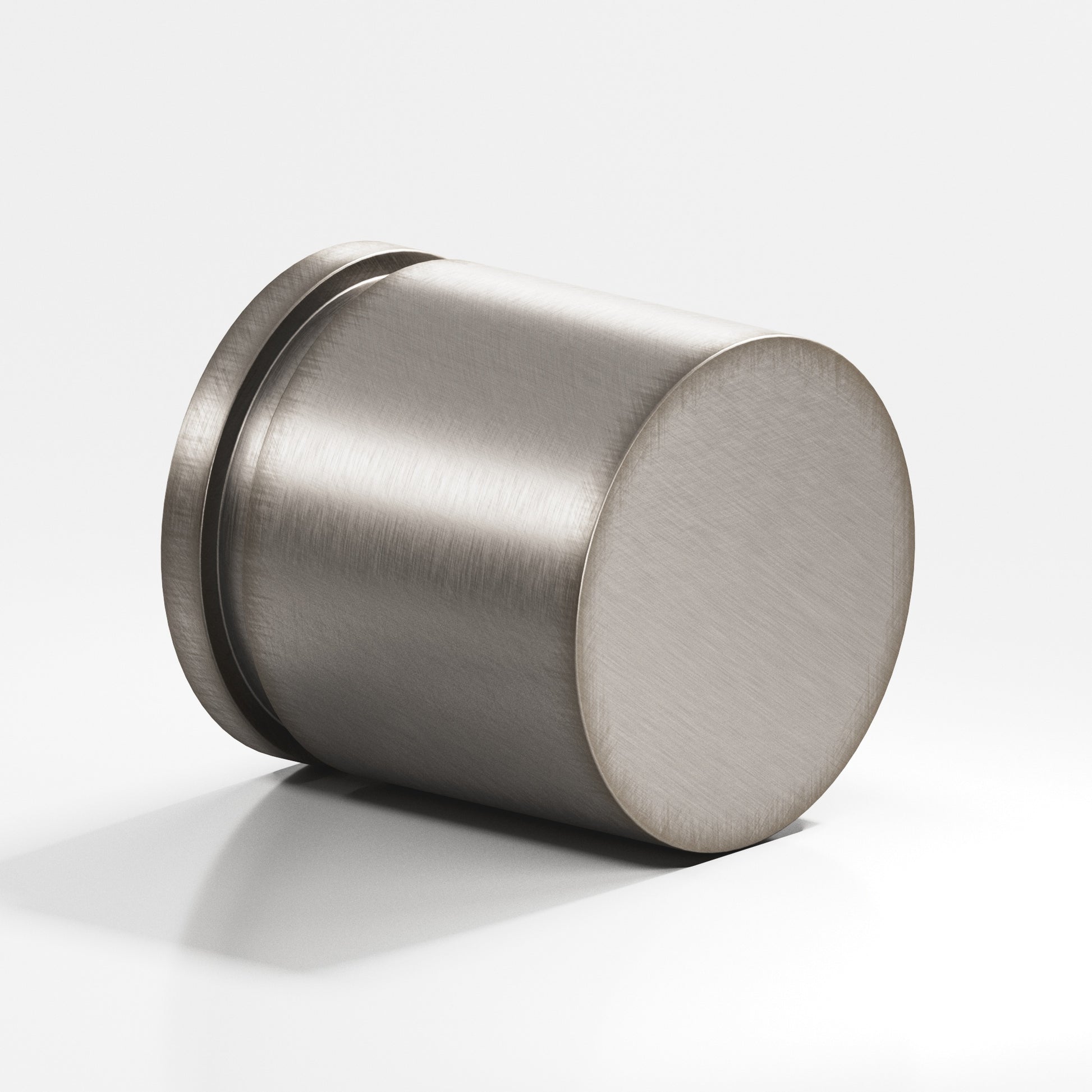 Colonial Bronze Series 187 1.25" Round Grooved Cabinet Knob Back-To-Back Shower Kit Pewter / 1.25"