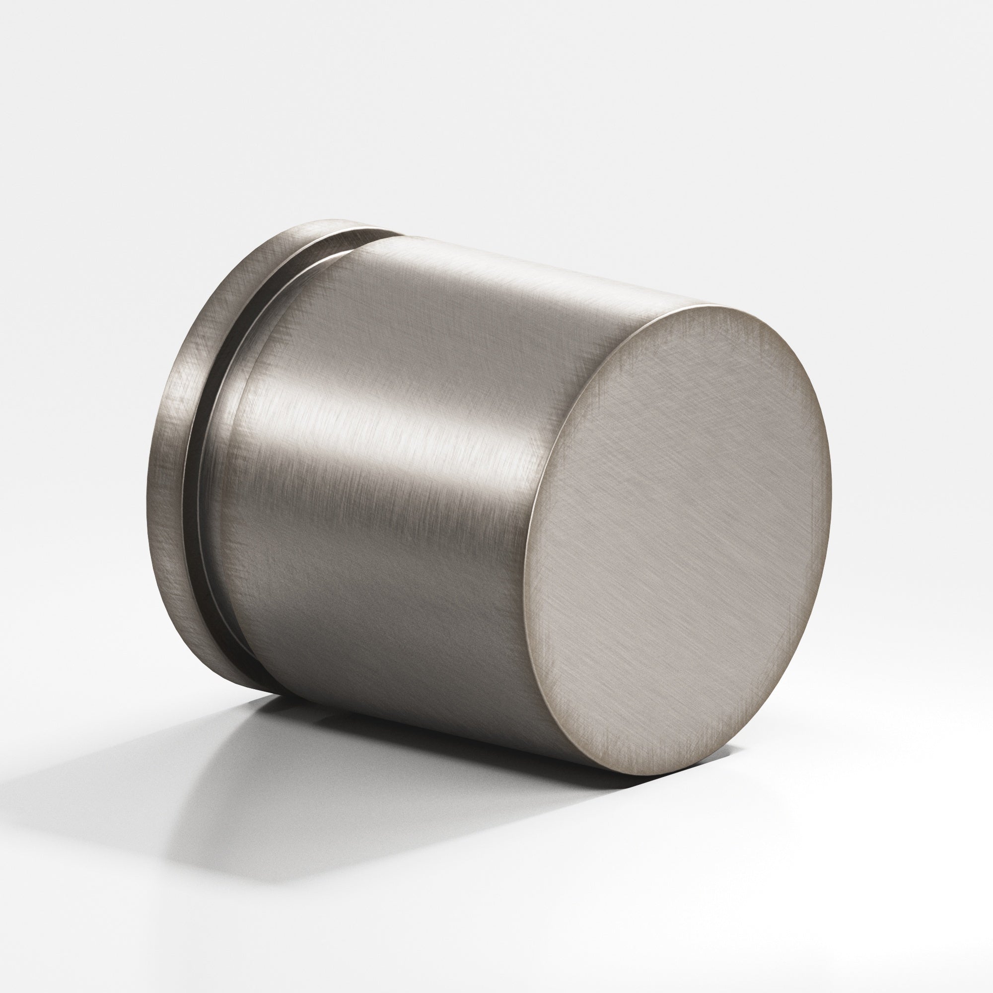 Colonial Bronze Series 187 1.25" Round Grooved Cabinet Knob Back-To-Back Shower Kit Pewter / 1.25"