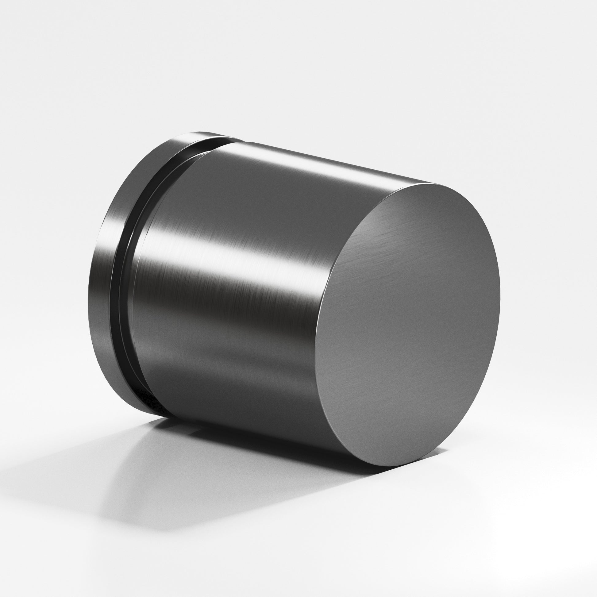 Colonial Bronze Series 187 1.25" Round Grooved Cabinet Knob Back-To-Back Shower Kit Graphite / 1.25"